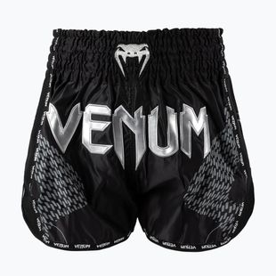Pantaloni scurți de antrenament pentru bărbați Venum Nexus Muay Thai black/silver