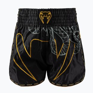 Pantaloni scurți de antrenament pentru bărbați Venum Serpenti Muay Thai black/silver/gold