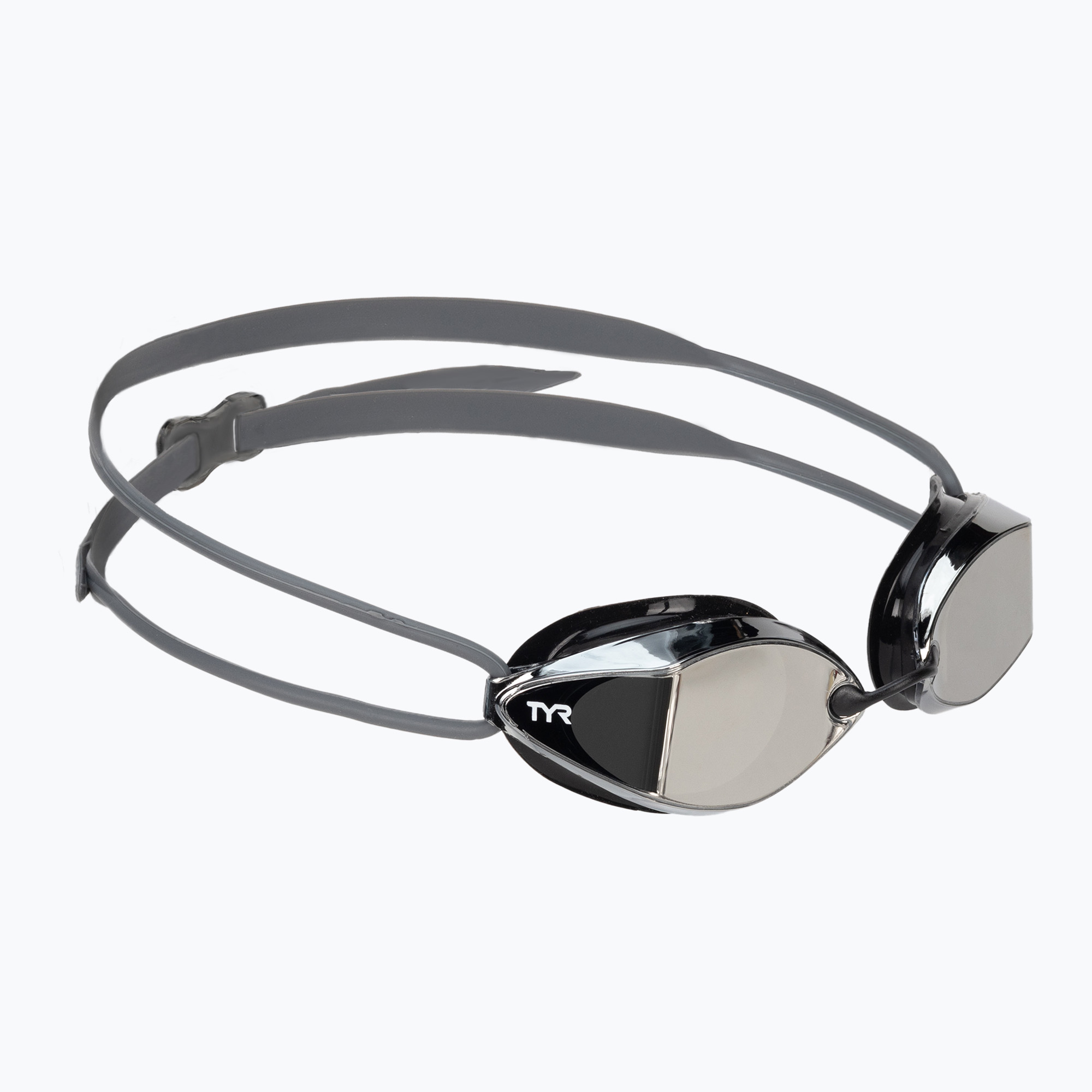 Ochelari de înot TYR Tracer-X Racing Mirrored negru-argintii LGTRXM_043