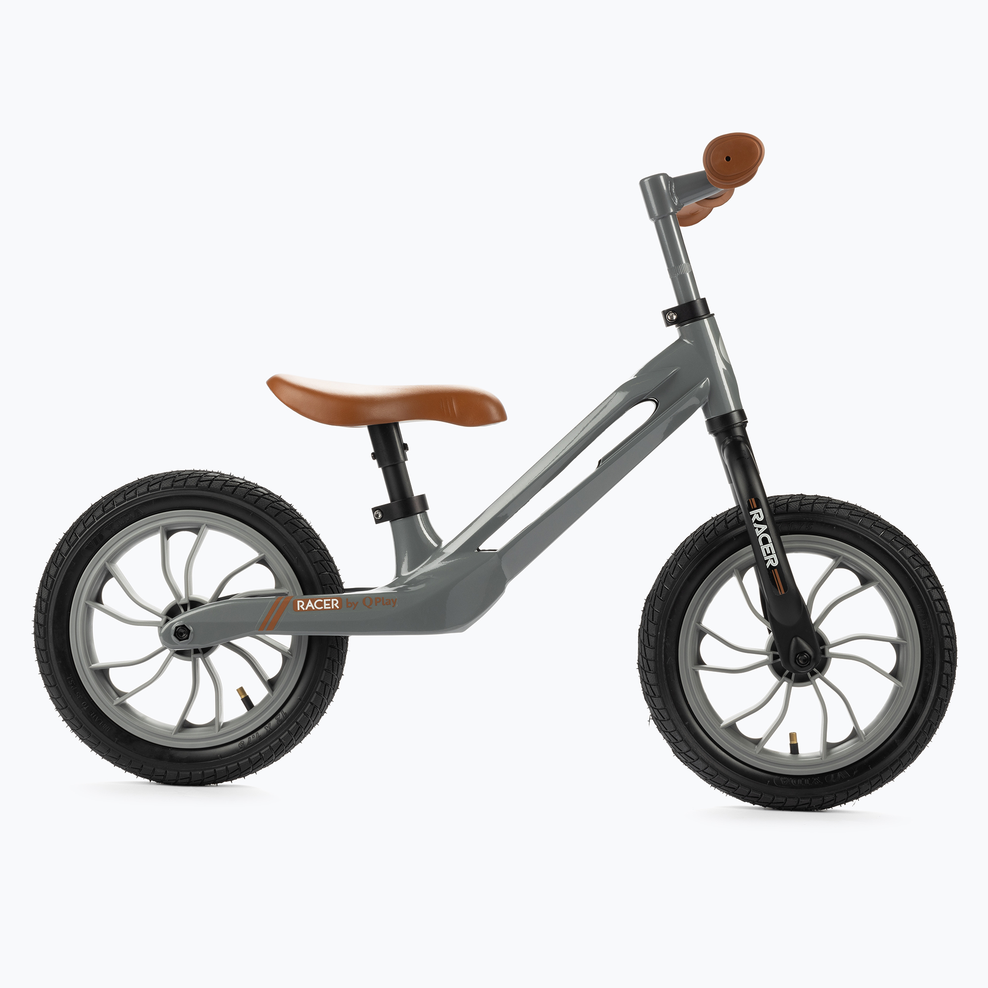 Bicicletă fără pedale pentru copii Qplay Racer MG, gri, 3868 (Racer 3868)
