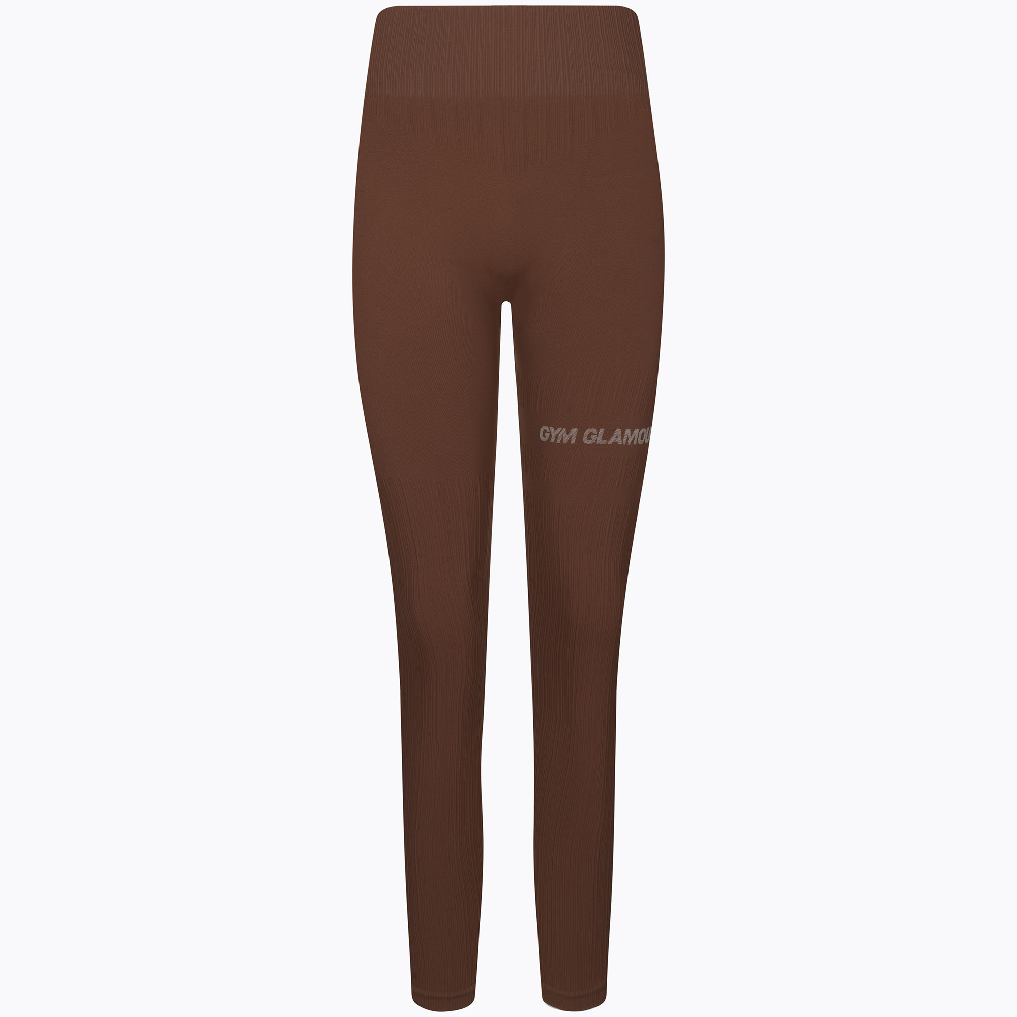 Colanți de antrenament pentru femei Gym Glamour Push Up Chocolate 370 (Push Up 370)