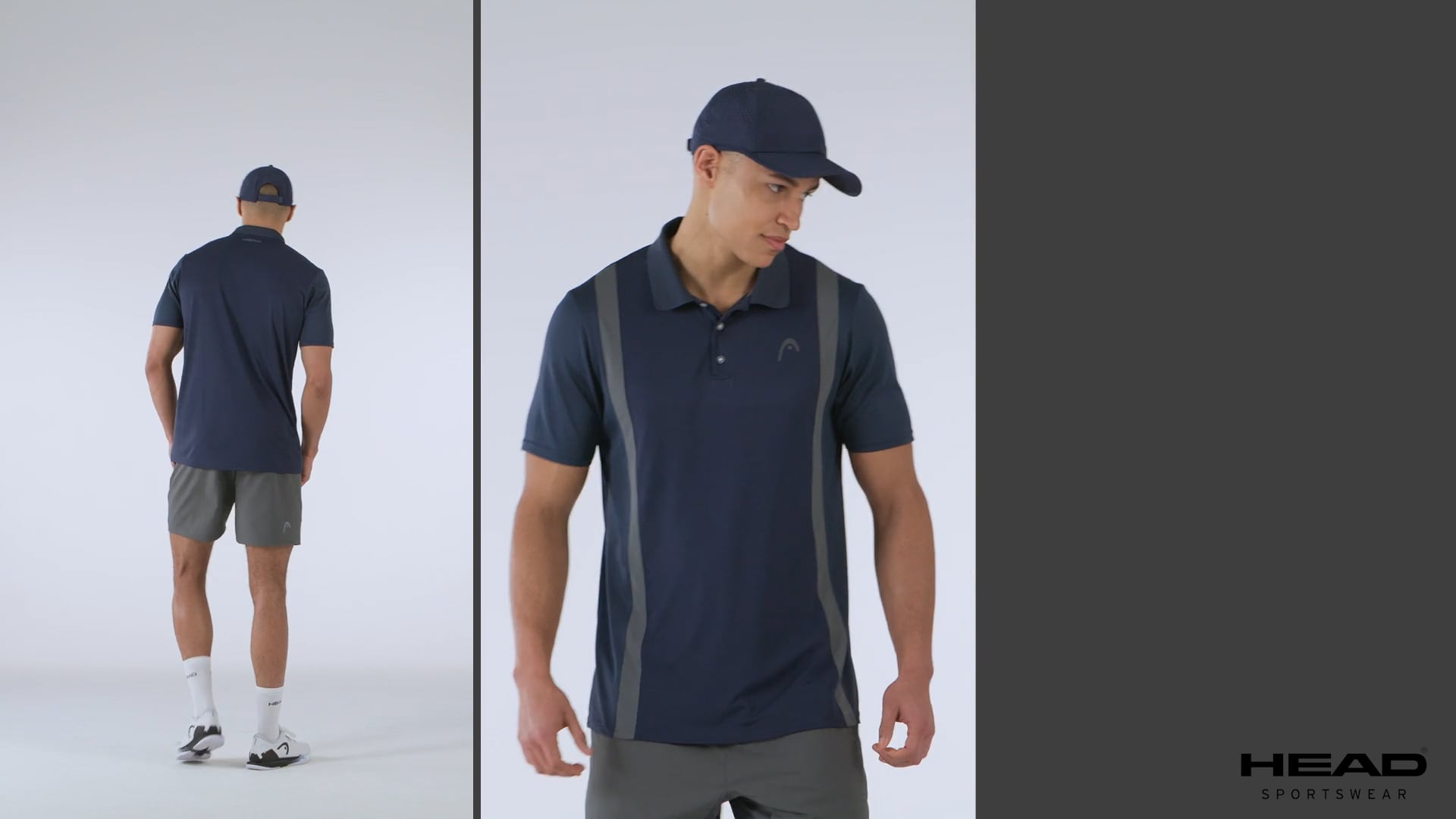 Tricou de tenis polo pentru bărbați HEAD Club 25 Tech Polo navy