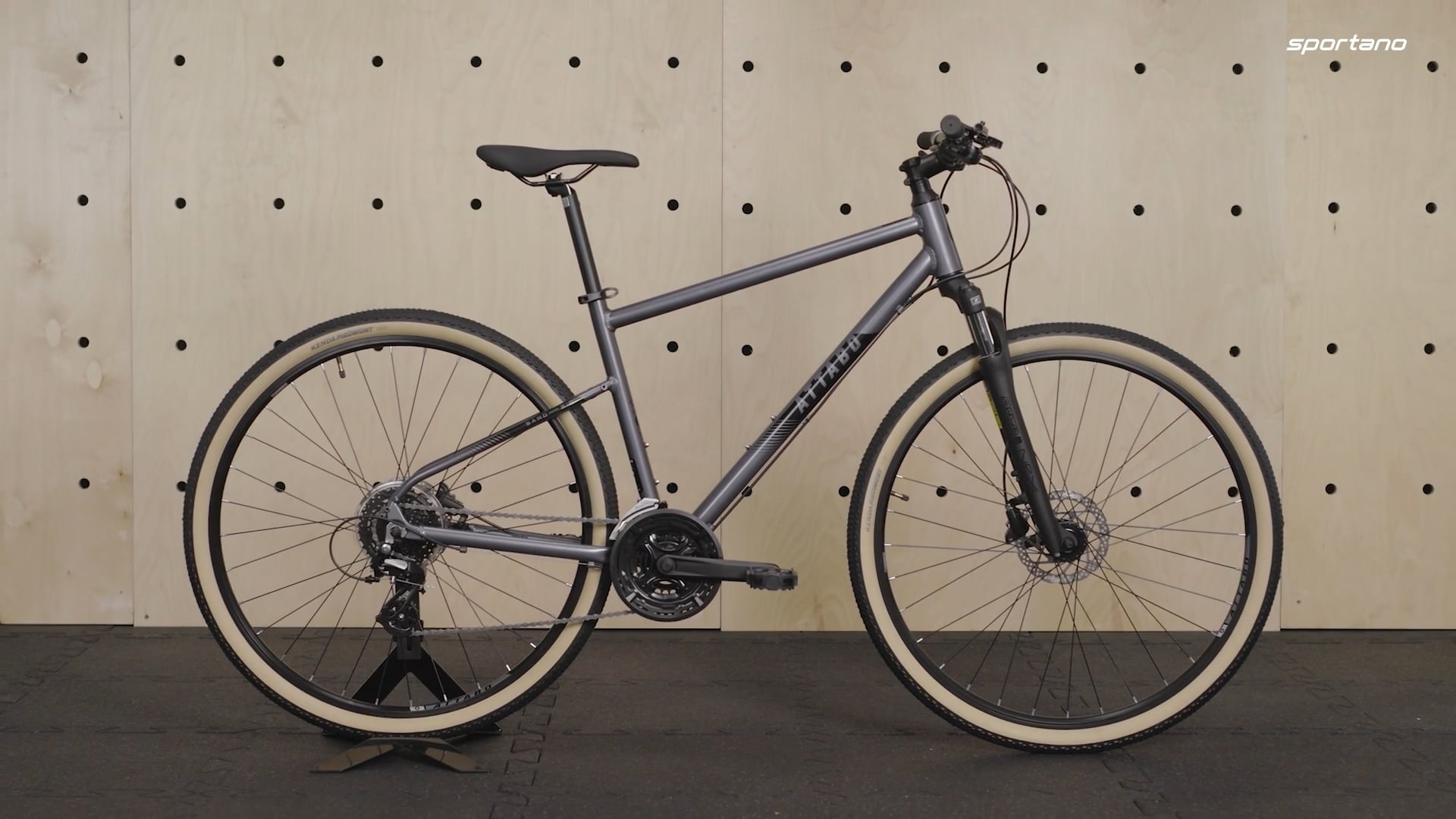 Bicicletă cross pentru bărbați ATTABO SANO 3.0 28" gri