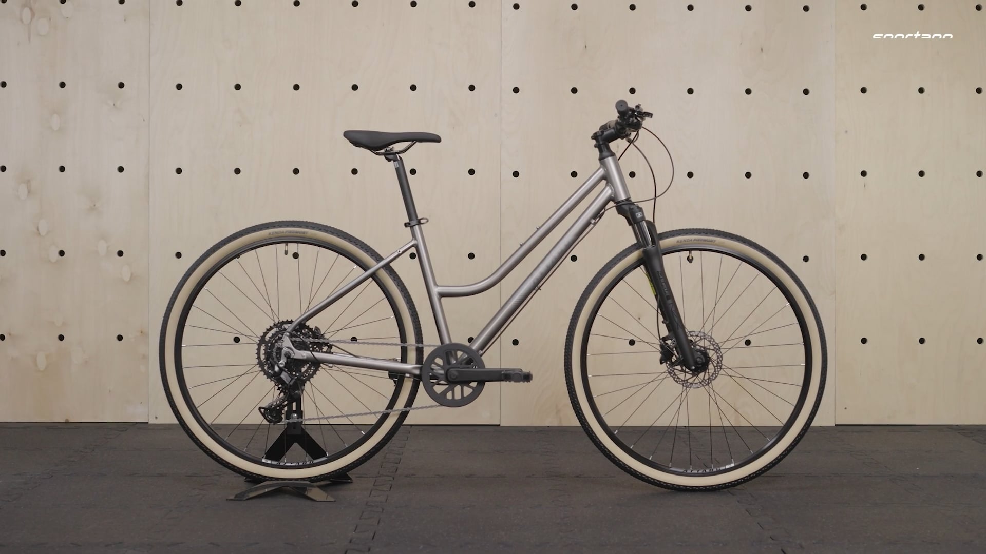 Bicicletă cross pentru femei ATTABO SANO 4.0 28" gri