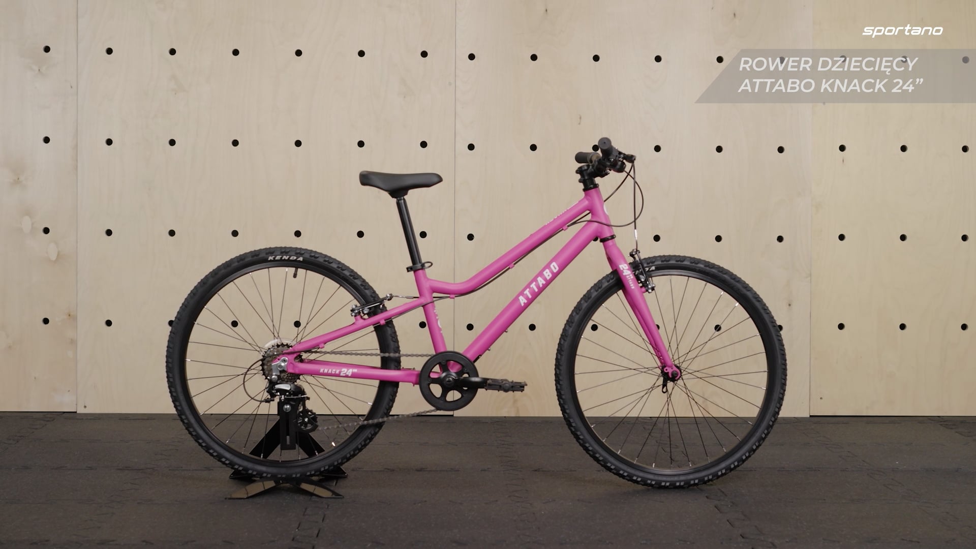Bicicletă pentru copii ATTABO KNACK 24" roz
