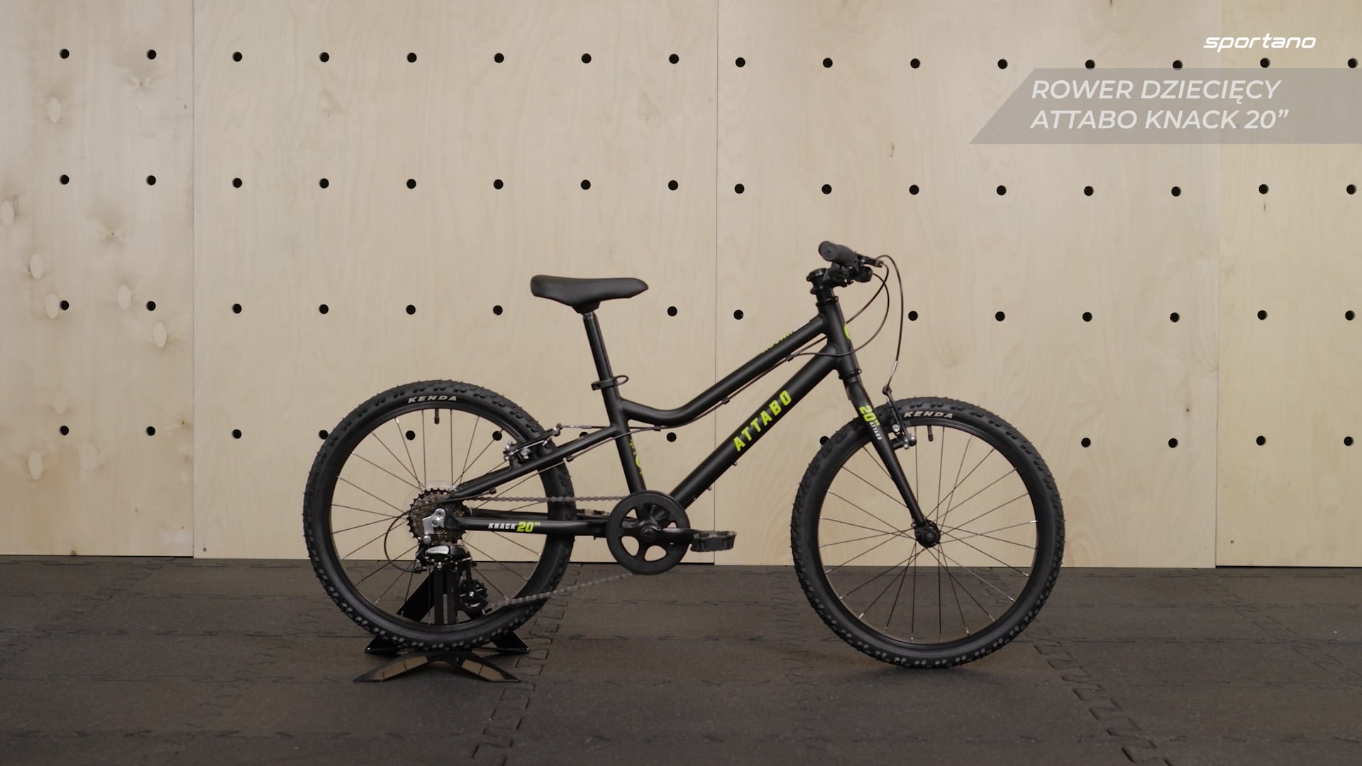 Bicicletă pentru copii ATTABO KNACK 20" neagră