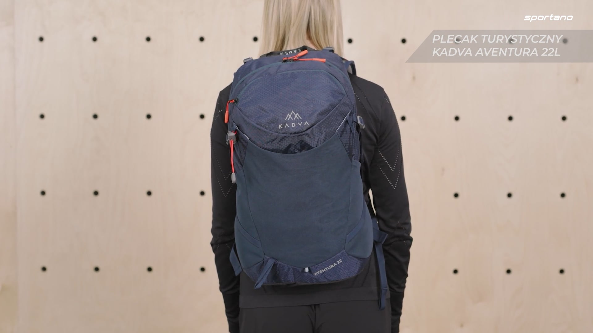 Rucsac turistic KADVA Aventura 22 l albastru oțel