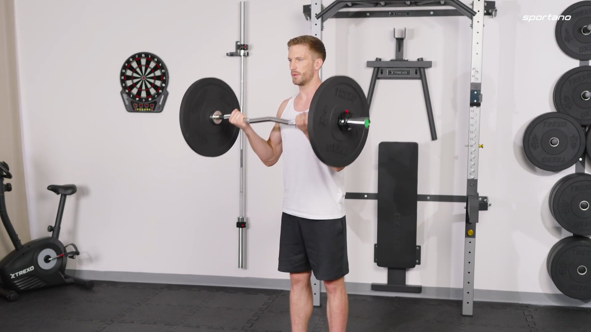 Greutate bumper de olimpiadă TREXO neagră TRX-BMP020 20 kg
