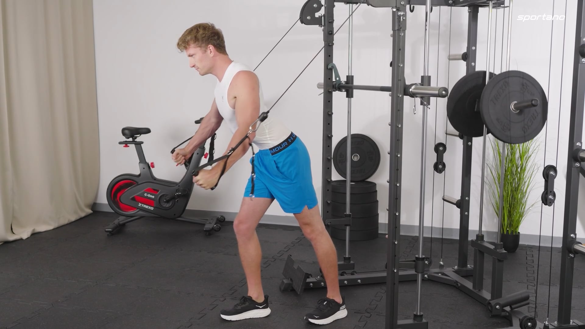 Aparat de exerciții XTREXO Hector Commercial negru