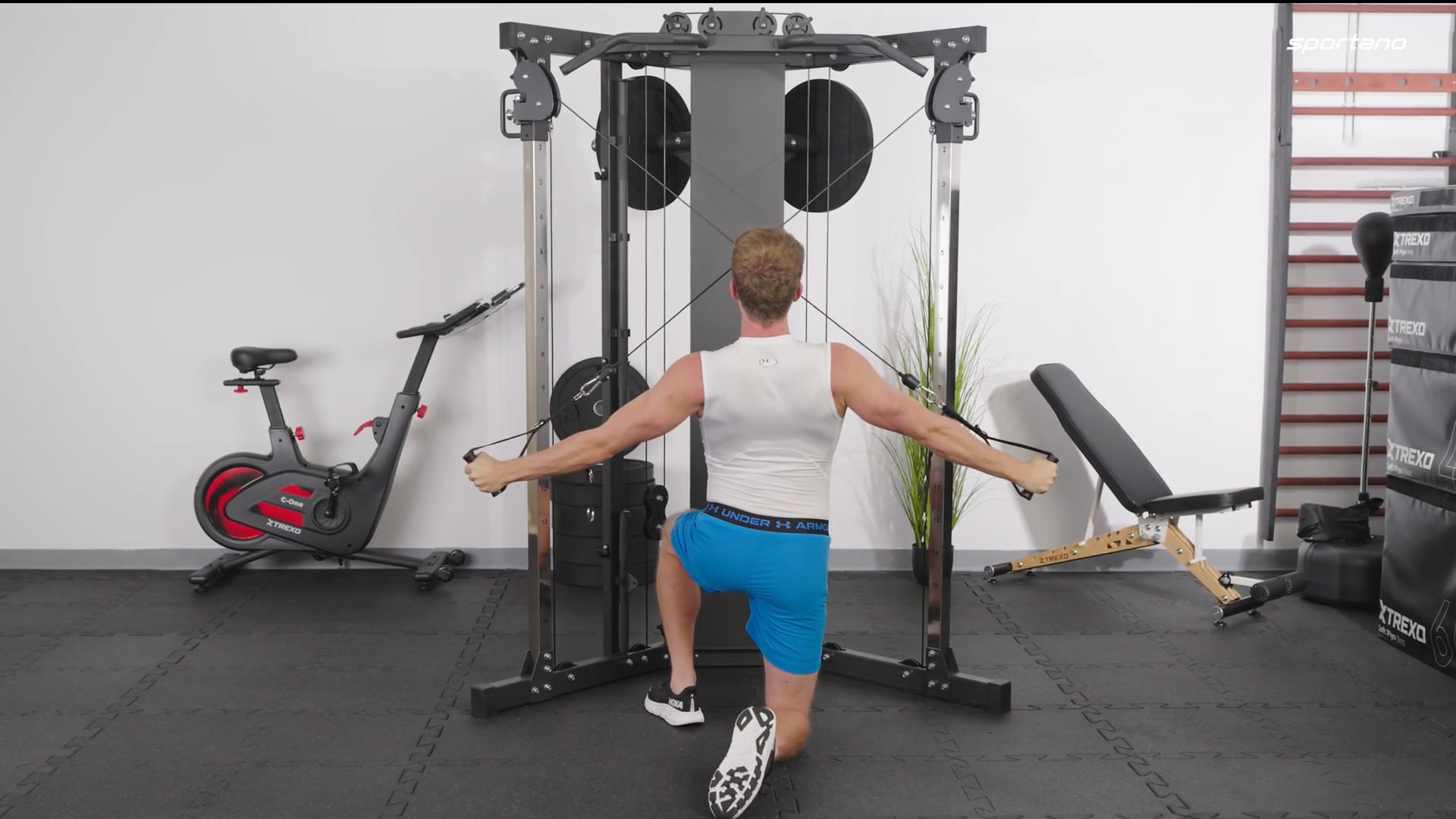 Poartă de antrenament TREXO Odys Commercial neagră