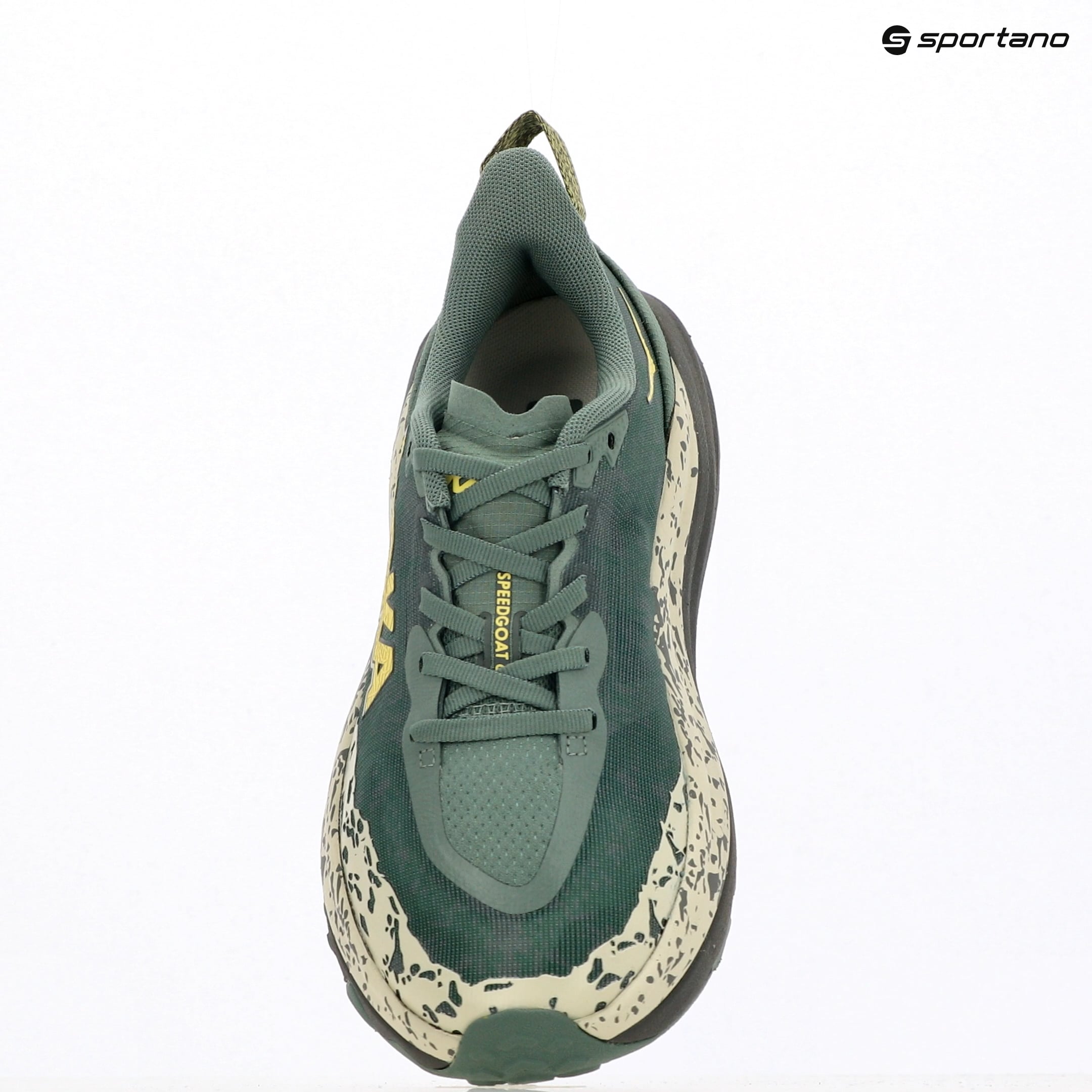 Pantofi de alergare bărbați HOKA Speedgoat 6 Wide verde mușchi/gri asfalt
