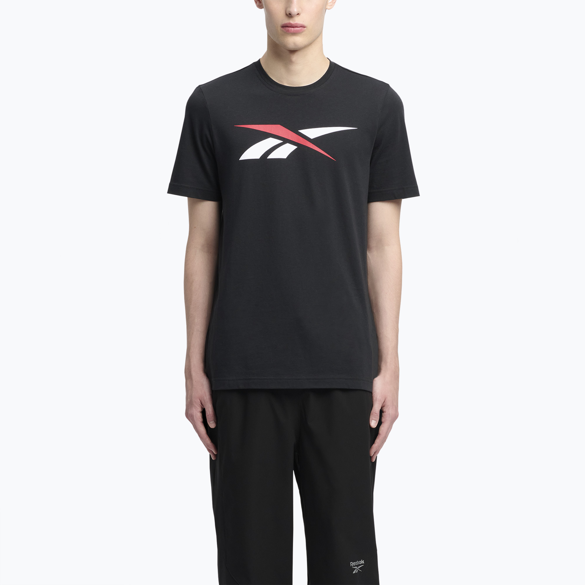 Tricou pentru bărbați Reebok Gs Vector Tee black/white/vector red (Gs Vector Tee 100217151)