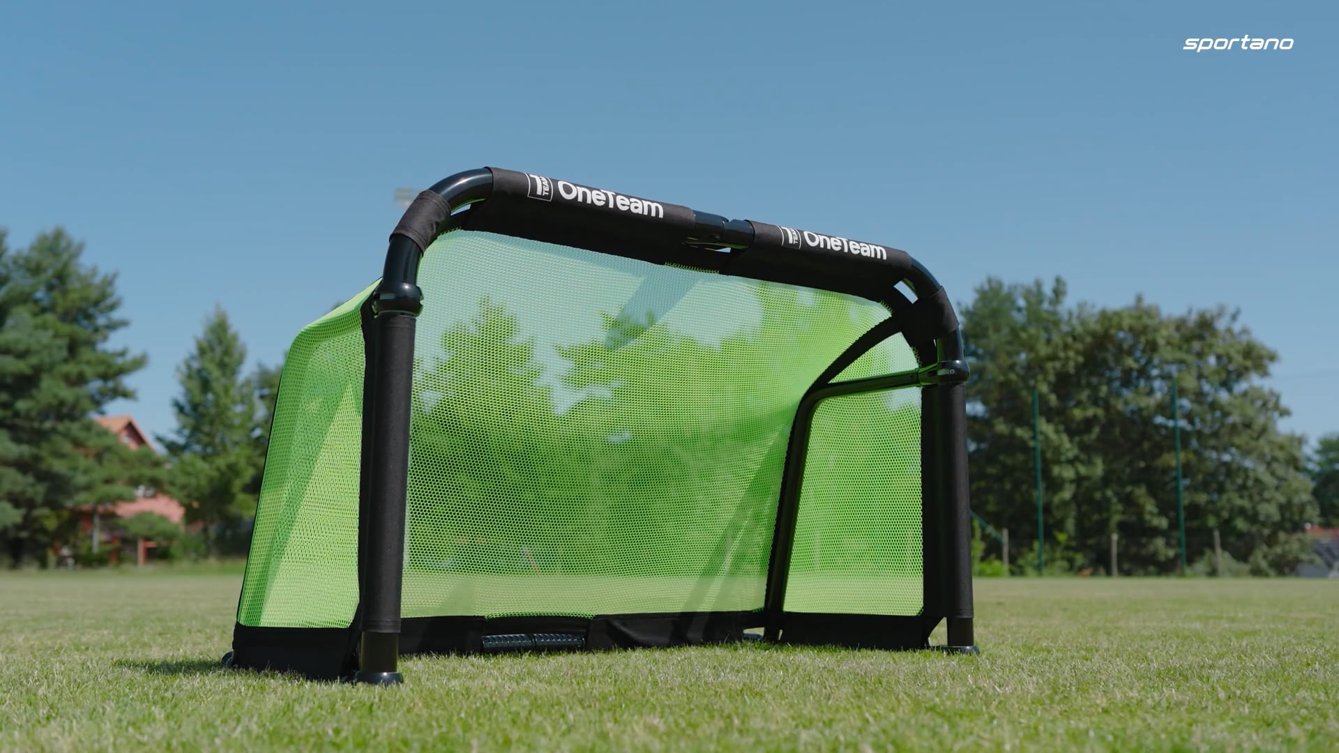 Poartă de fotbal OneTeam Swiftgoal 120 x 70 cm black/green