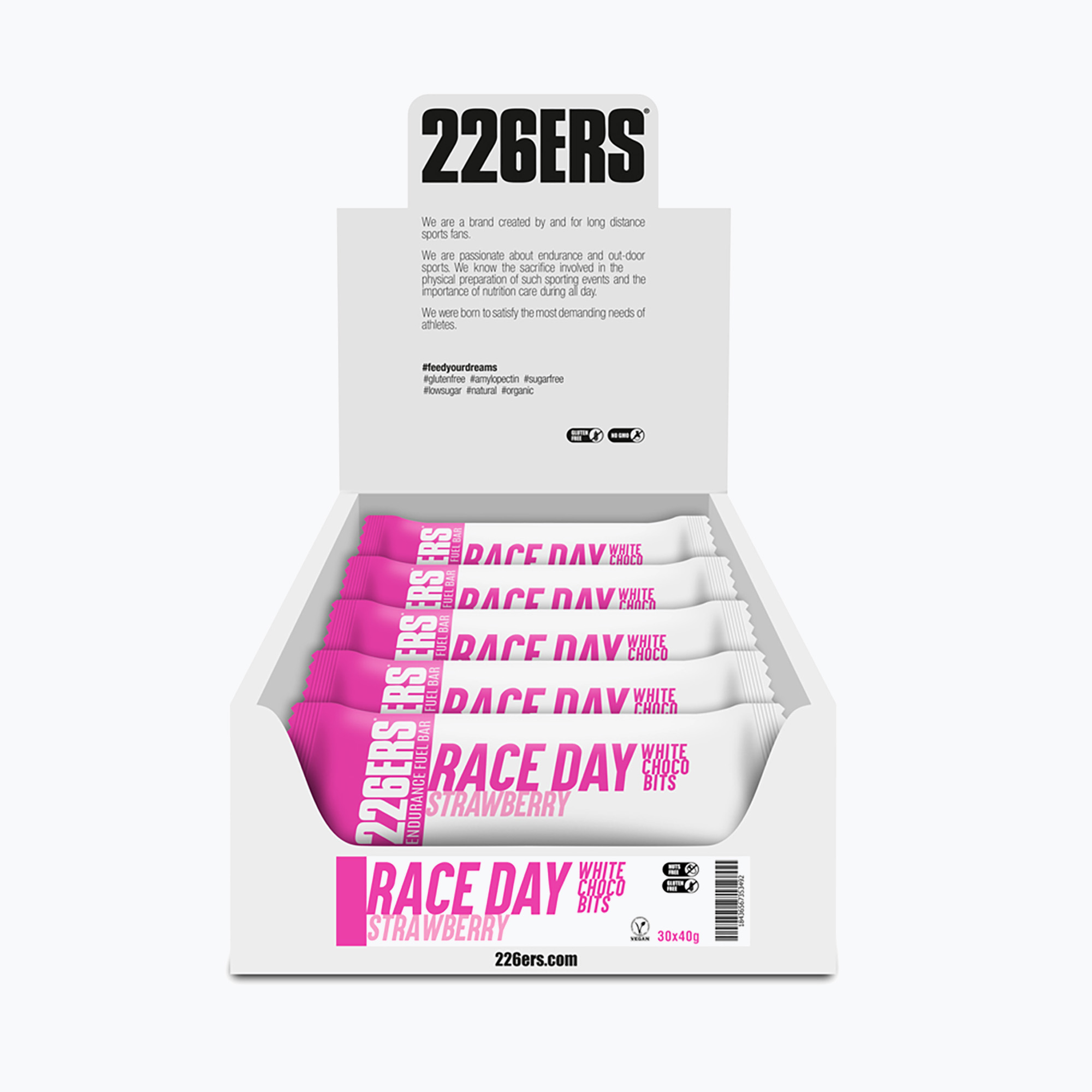 Set de batoane energetice 226ERS Race Day Choco 30 szt. x 40 g truskawka (Race Day Choco 53491)