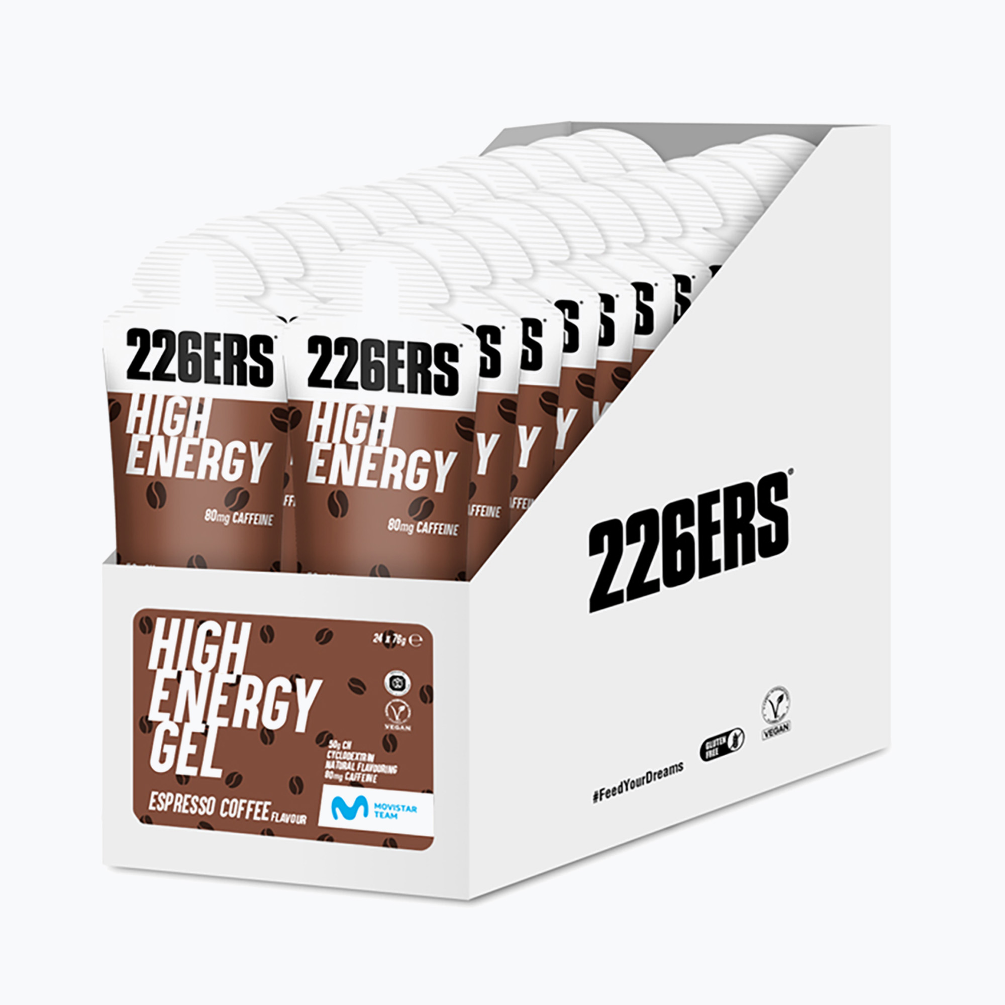 Set de geluri energetice 226ERS High Energy Caffeine 24 szt. x 76 g cafea