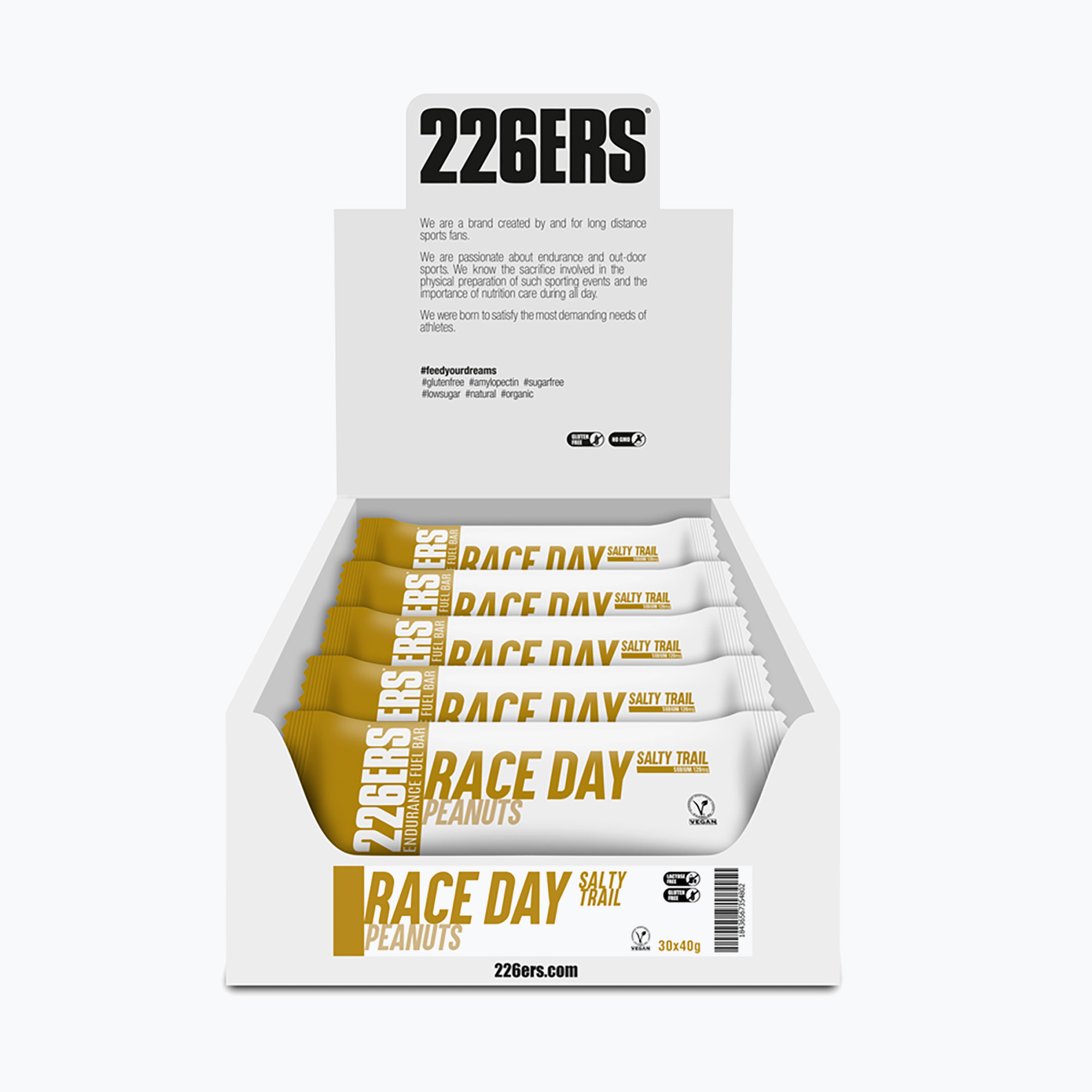 Set de batoane energetice 226ERS Race Day Salty Trail 30 szt. x 40 g orzeszki ziemne