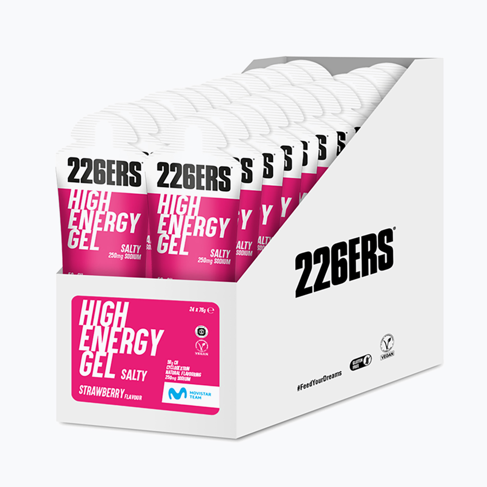 Set de geluri energetice 226ERS High Energy Salty 24 szt. x 76 g căpșună sărată