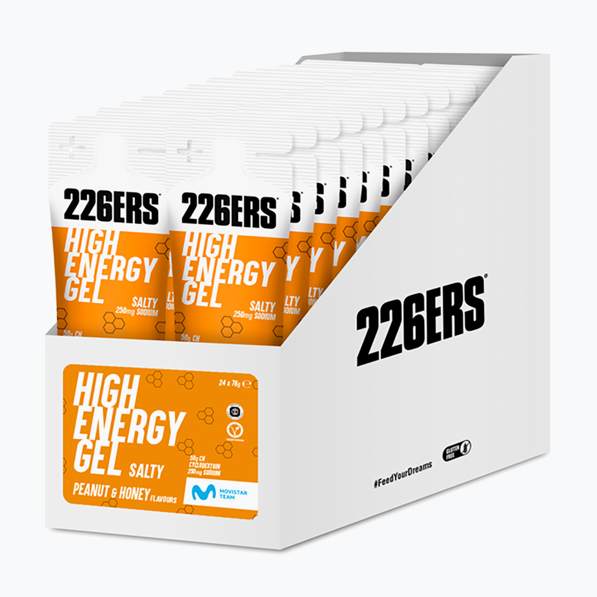 Set de geluri energetice 226ERS High Energy Salty 24 szt. x 76 g alune/miere