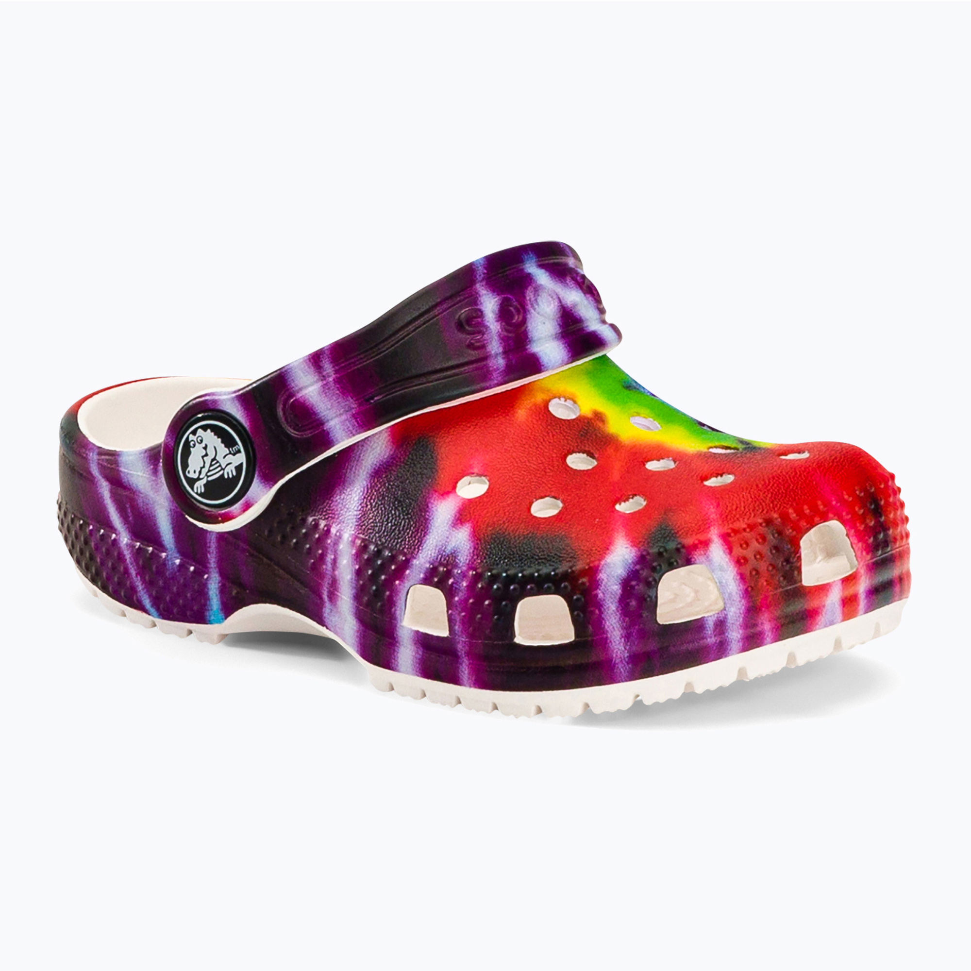 Crocs Classic Tie-Dye Classic Tie-Dye Graphic Clog T - șlapi colorați pentru copii 206994-90H (Classic Tie-Dye Graphic Clog Toddler 206994-90H)