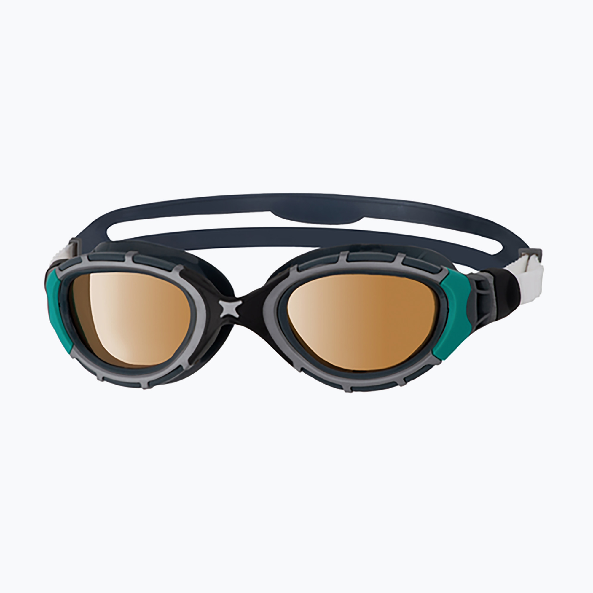 Ochelari de înot Zoggs Predator Flex Polarized Ultra black/ green/ polarized copper