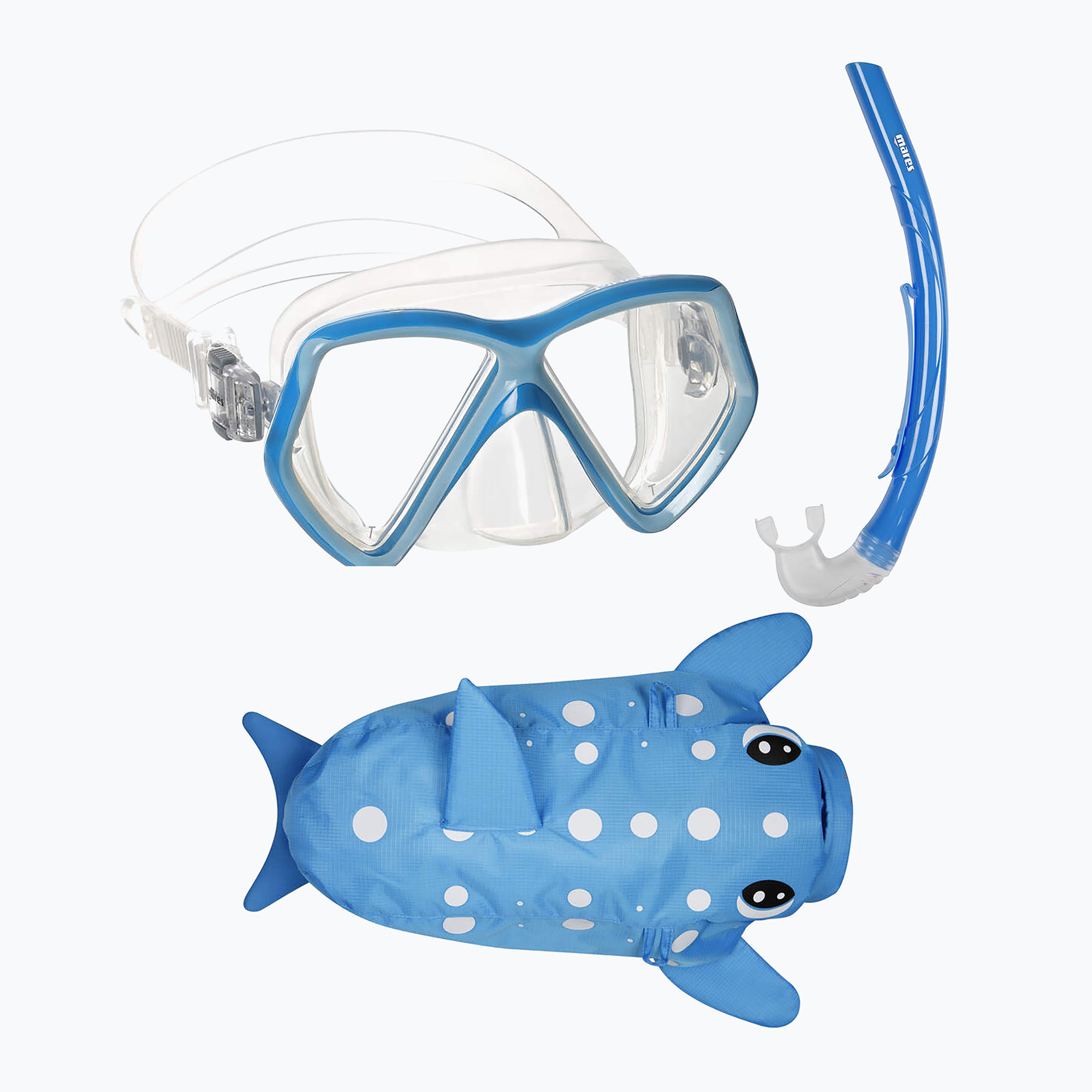 Set de snorkeling pentru copii Mares Combo Zoo blue