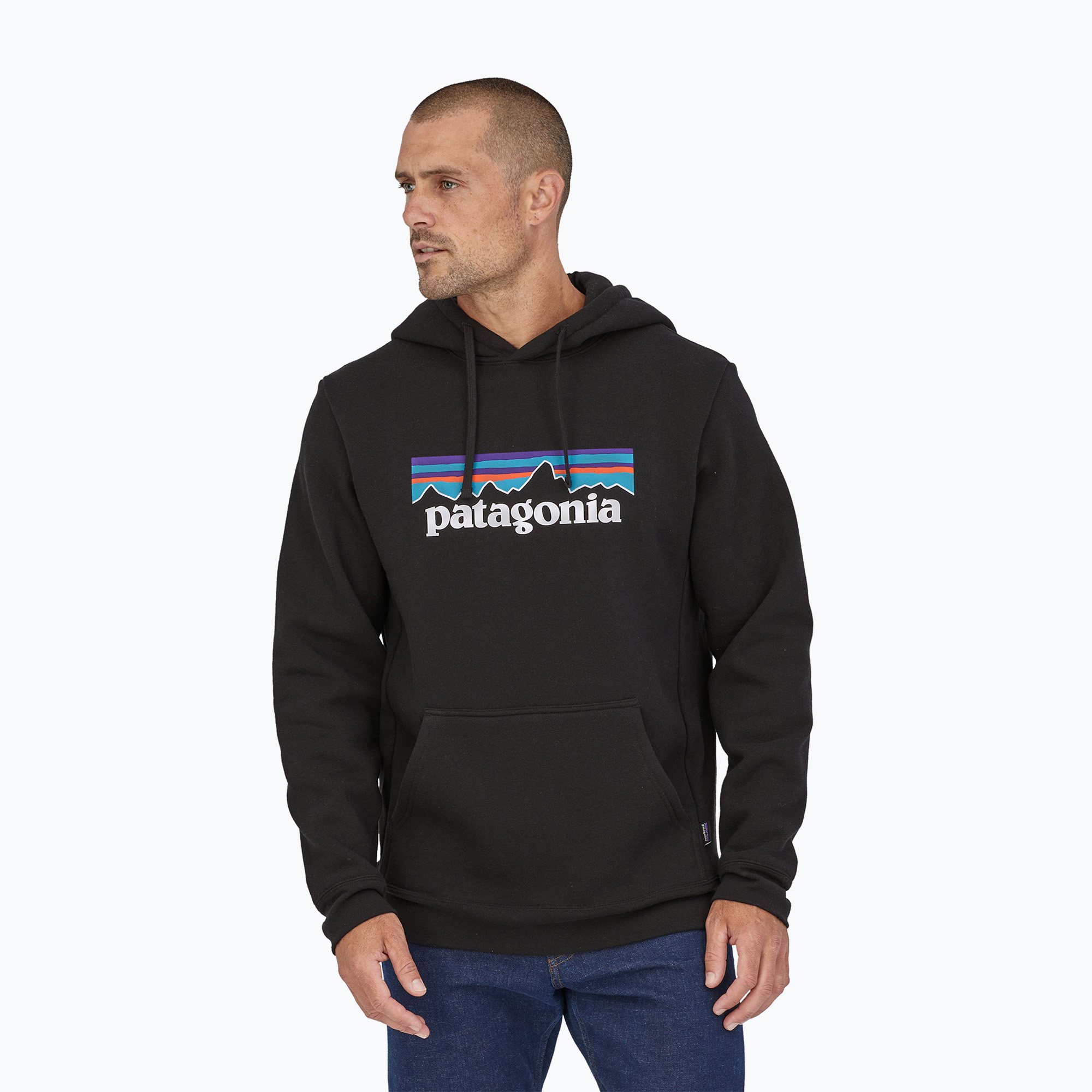 Hanorac Patagonia P-6 Logo Uprisal black (P-6 Logo Uprisal 39622)