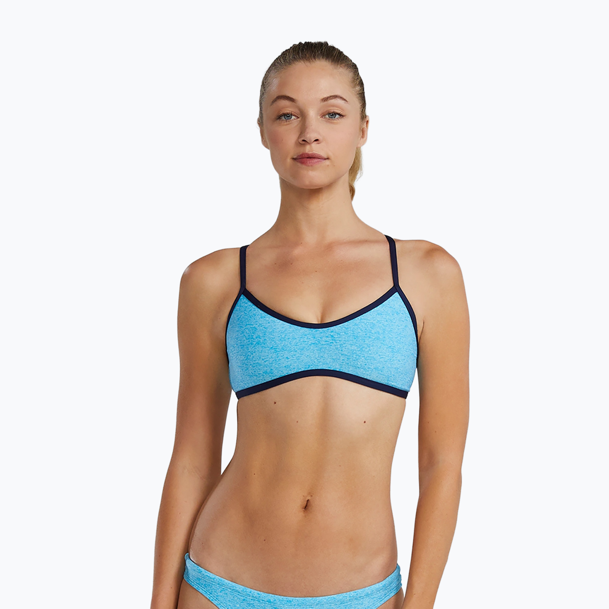 Partea de sus a costumului de baie TYR Lapped Trinity light blue/aqua (Lapped Trinity T04004_362)