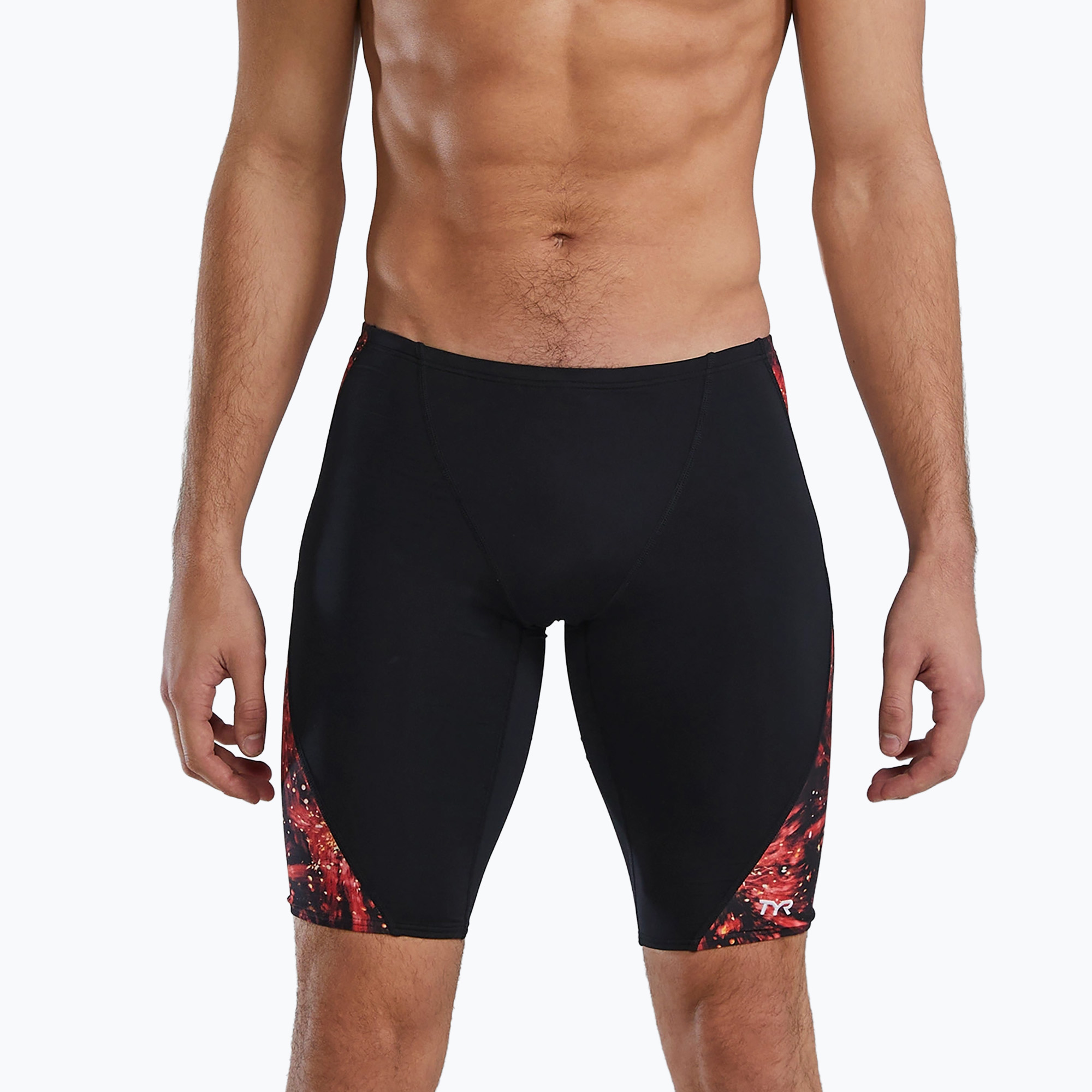 Pantaloni scurți de înot pentru bărbați TYR Radiant Flare Blade Splice Jammer red (Radiant Flare Blade Splice Jammer SRAD7A_610)