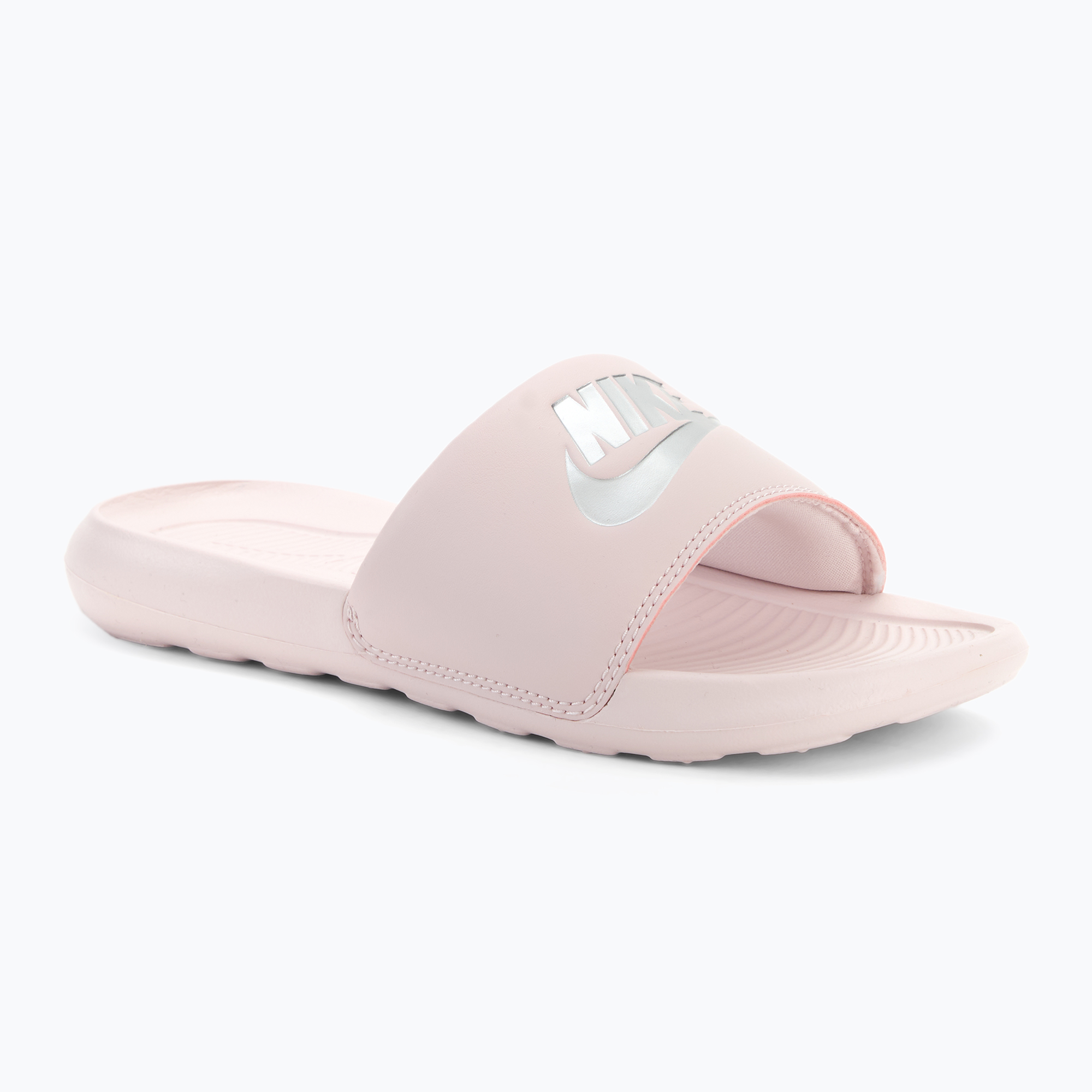 Papuci pentru femei Nike Victori One Slide barely rose/barely rose/metallic silver (Victori One Slide CN9677-600)