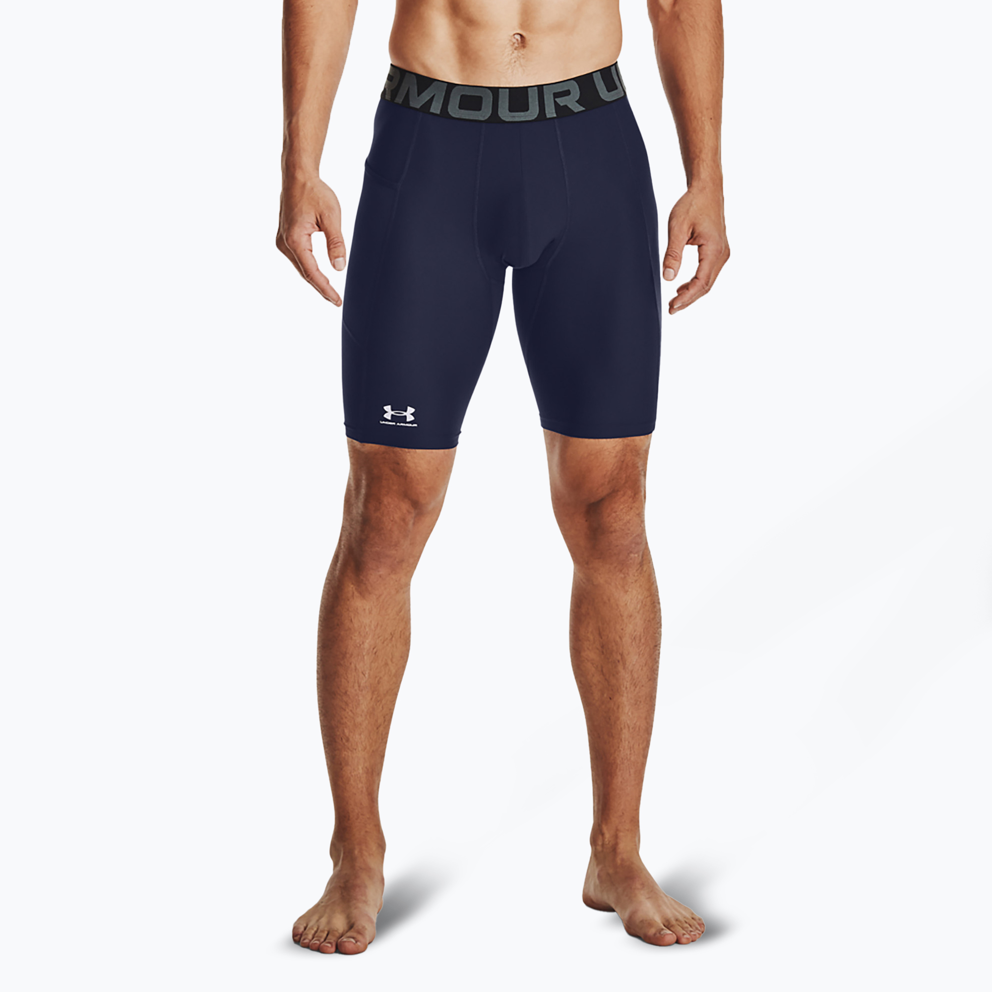 Pantaloni scurți pentru bărbați Under Armour HG Armour Long Shorts midnight navy/white (HG Armour Long Shorts 1361602-410)
