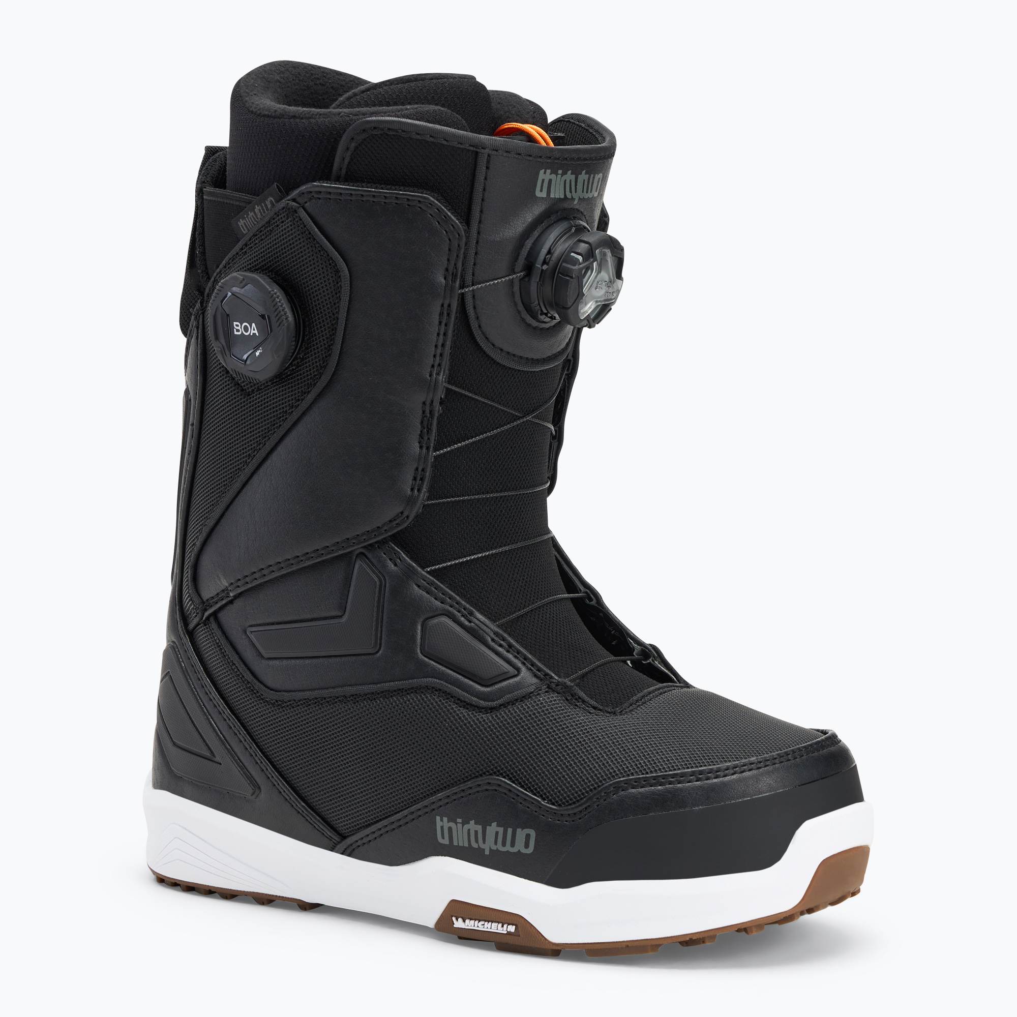Ghete de snowboard penru bărbați  ThirtyTwo Tm-2 Double Boa '24 black/white/gum (Tm-2 Double Boa '24 8105000542)