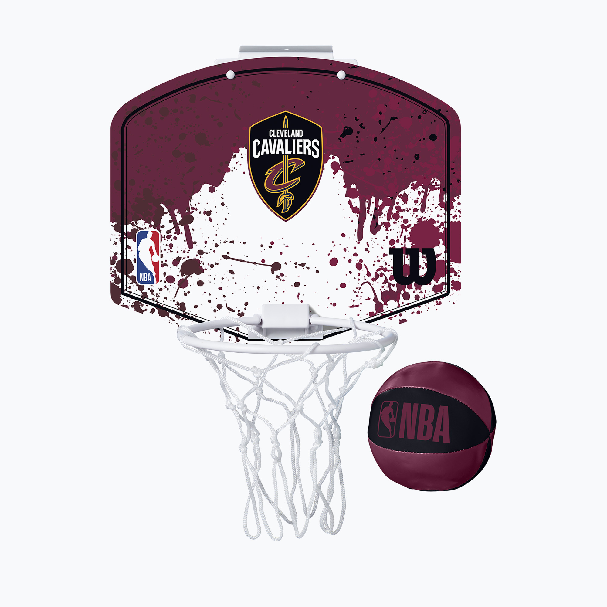 Set de mini-baschet Wilson NBA Team Mini Hoop Cleveland Cavaliers dark red
