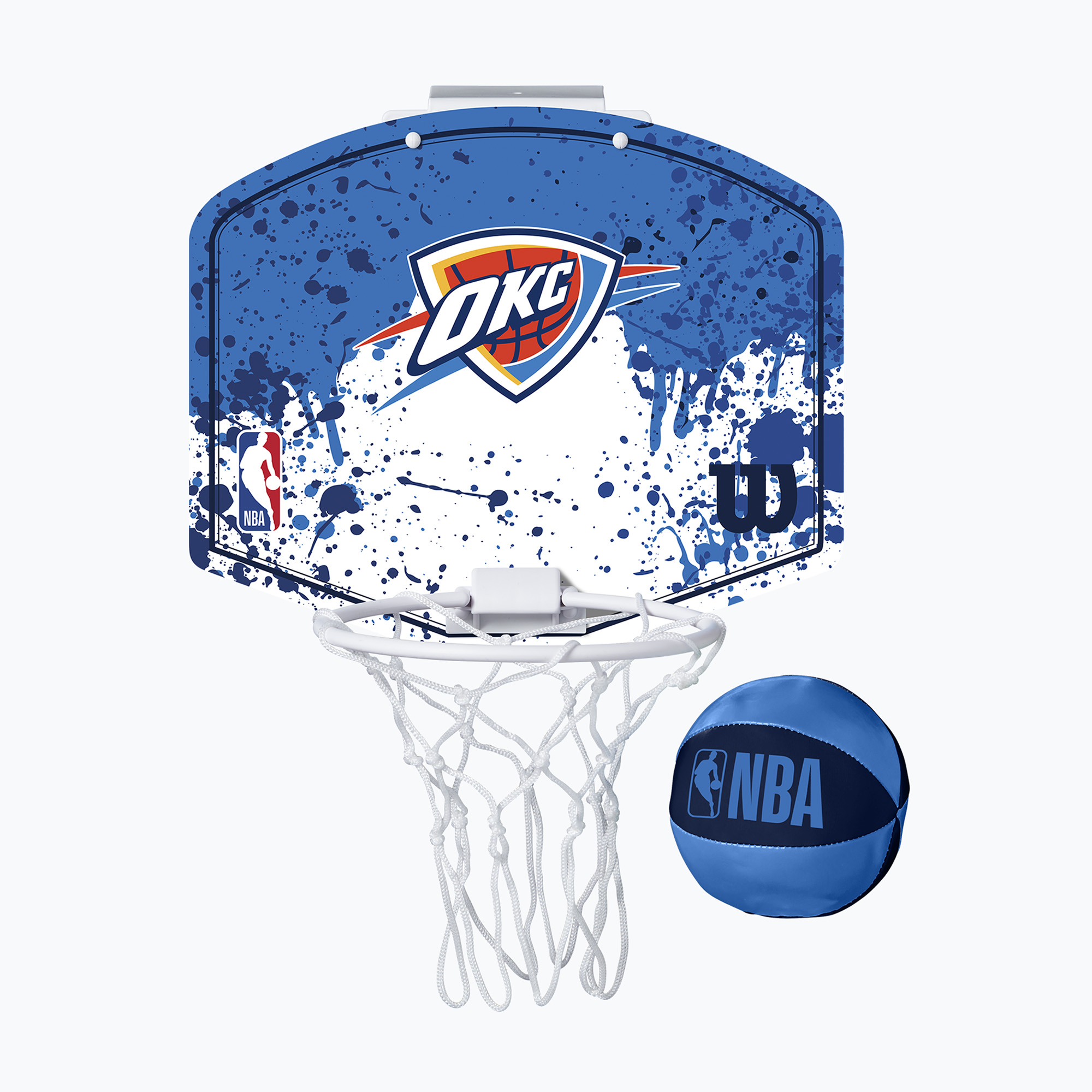 Set de mini-baschet Wilson NBA Team Mini Hoop Oklahoma City Thunder (NBA Team Oklahoma City Thunder Mini Hoop WTBA1302OKC)