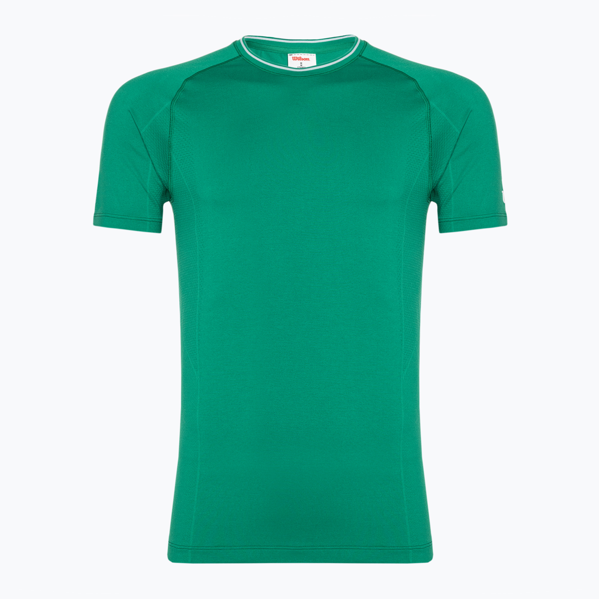 Tricou verde pentru bărbați Wilson Team Seamless Crew courtside courtside pentru bărbați