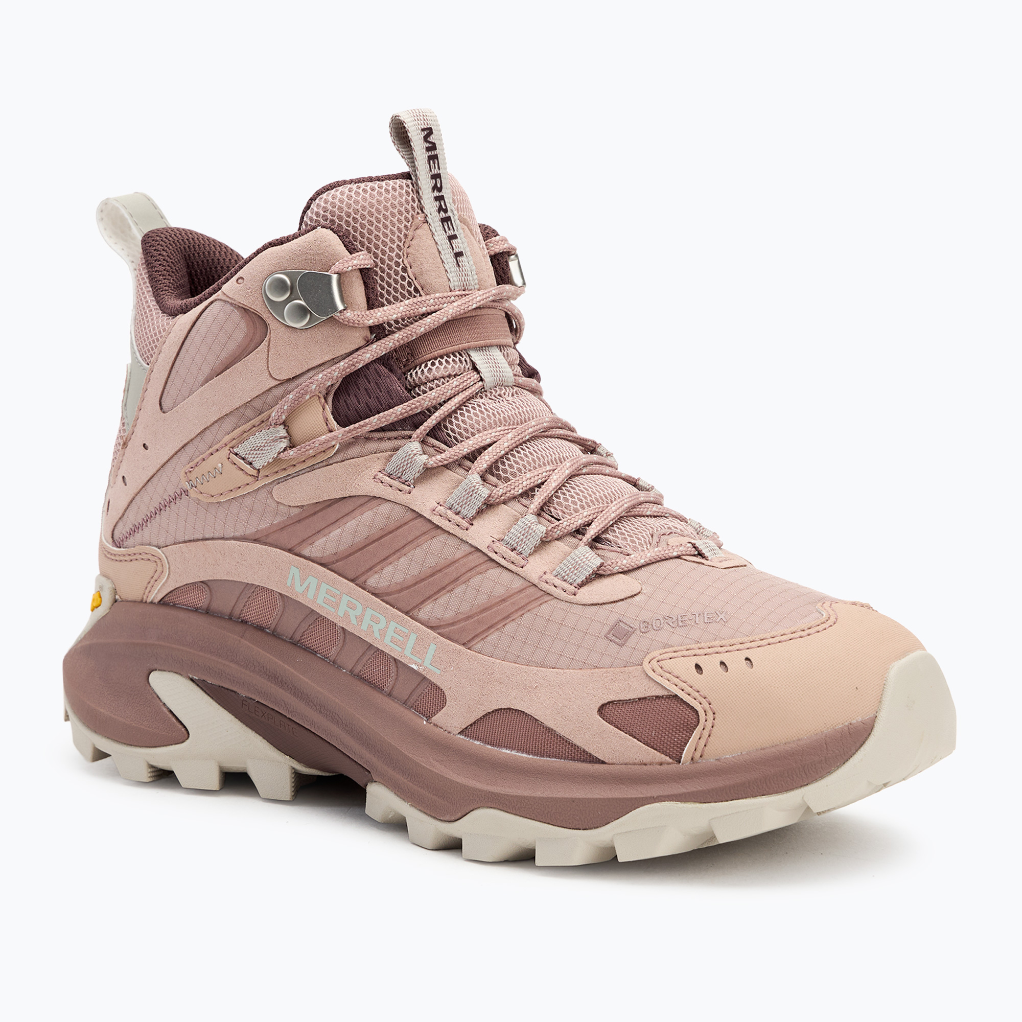 Încălțăminte de drumeție pentru femei Merrell Moab Speed 2 Mid Gtx adobe rose (Moab Speed 2 Mid GTX J038230)