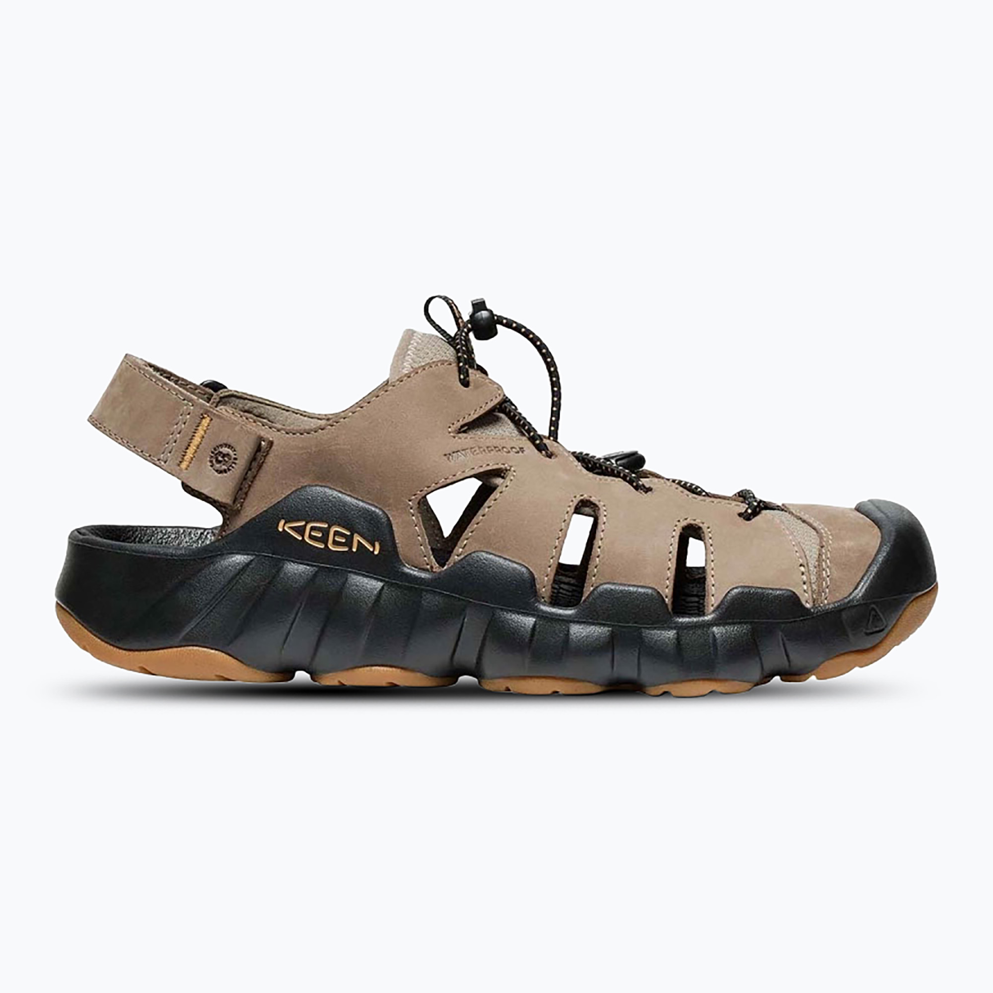 Sandale pentru bărbați KEEN Hyperport Fisherman Leather brindle/ oak buff (Hyperport Fisherman Leather 1030723)