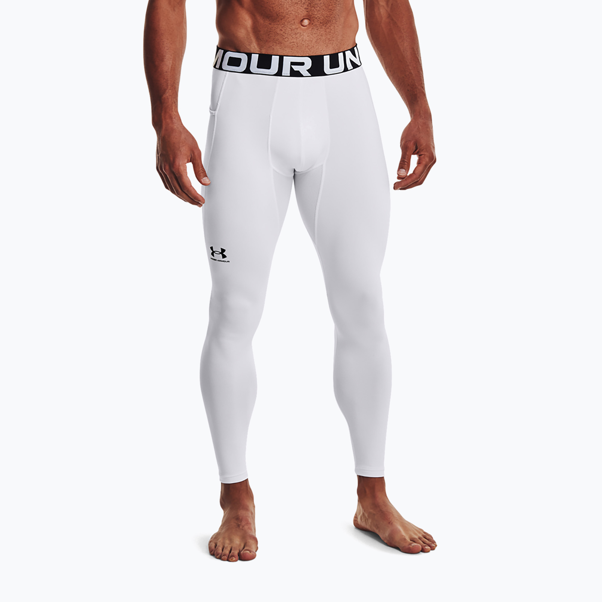 Jambiere pentru bărbați Under Armour Ua Cg Armour Novelty Compression alb/negru (UA Cg Armour Novelty Compression 1366075)