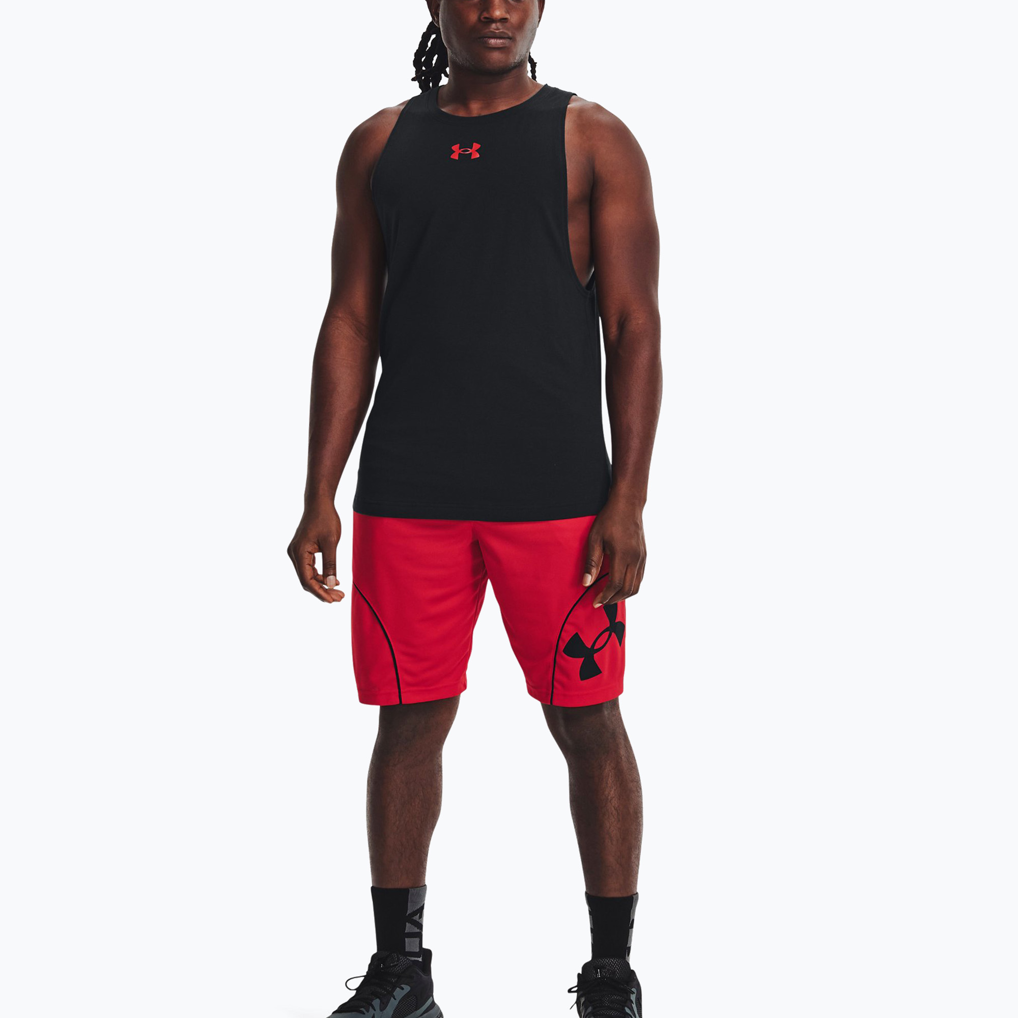Under Armour Perimeter 11'', pantaloni scurți de baschet pentru bărbați, roșu 1370222 (Perimeter 11'' 1370222)