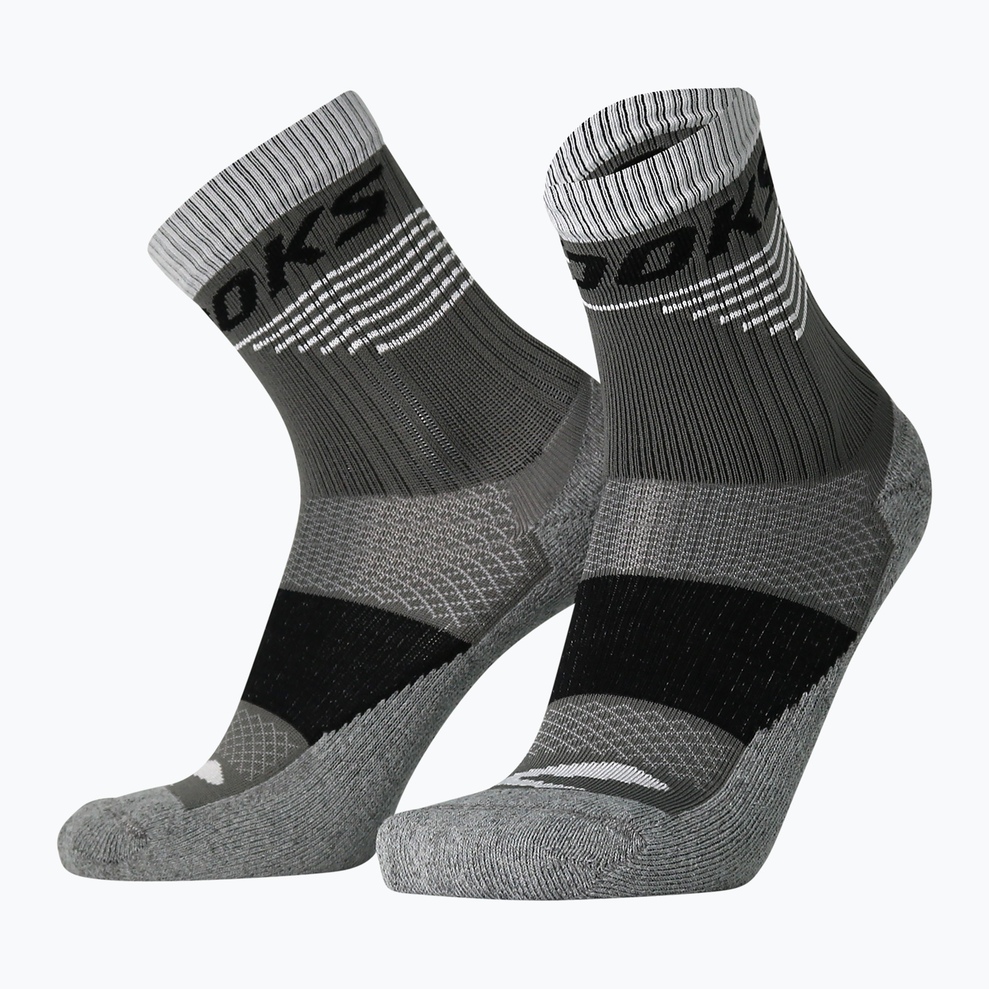 Șosete Brooks High Point Crew asphalt/black (High Point Crew 280491012)