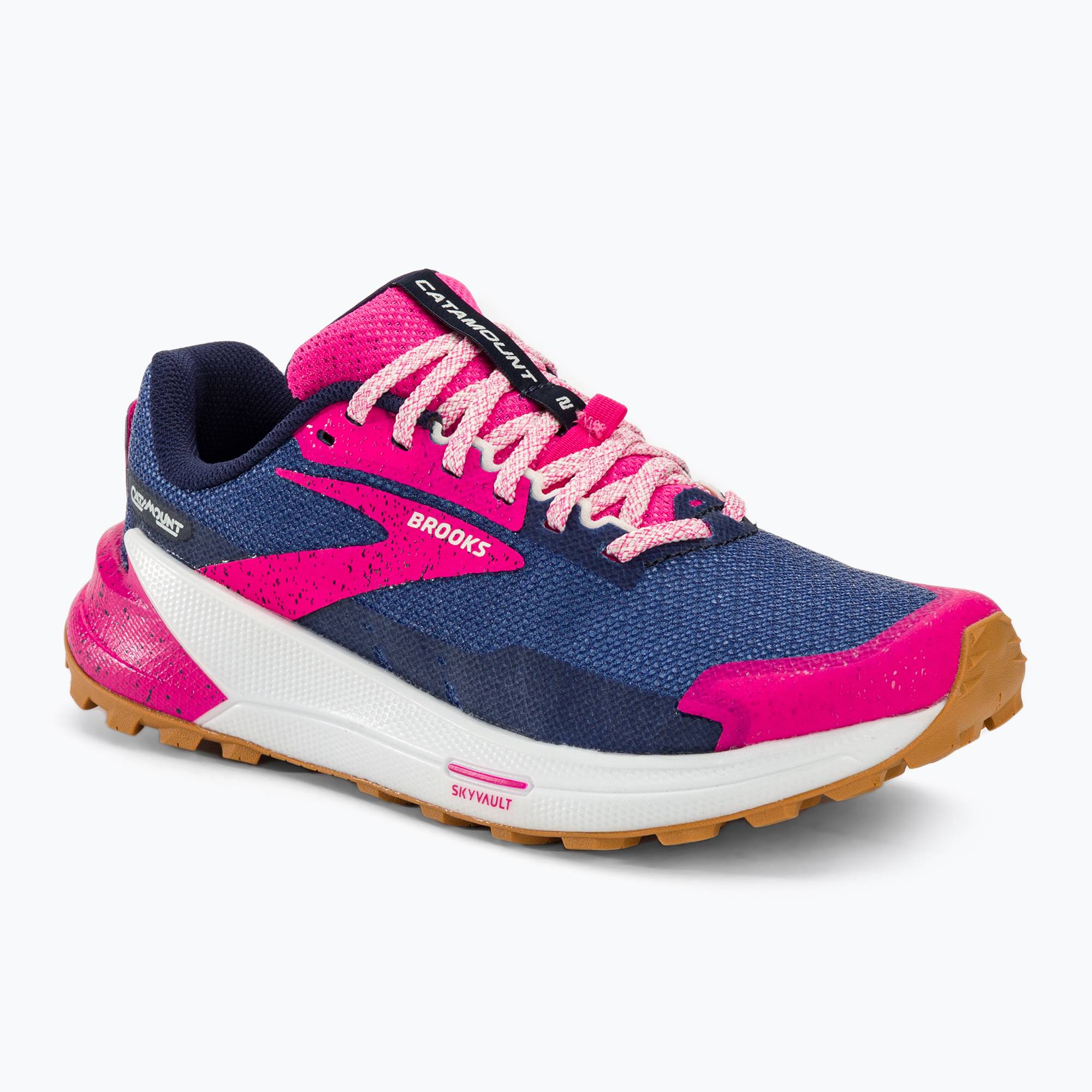 Brooks Catamount 2 pantofi de alergare pentru femei peacoat/pink/biscuit