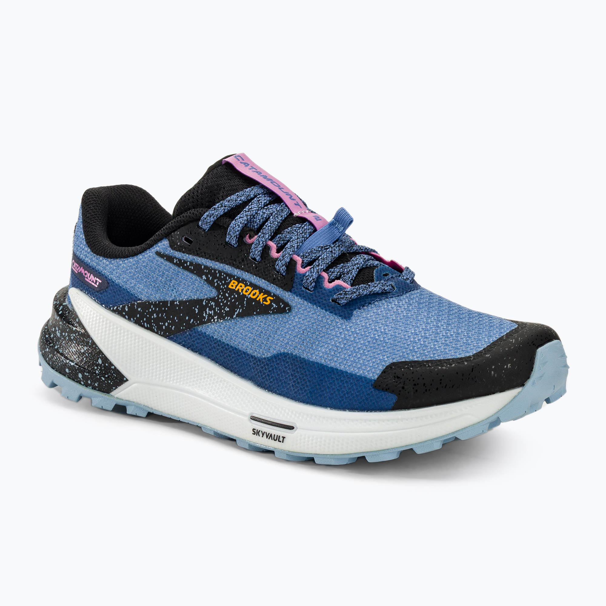 Brooks Catamount 2 pantofi de alergare pentru femei albastru/negru/galben