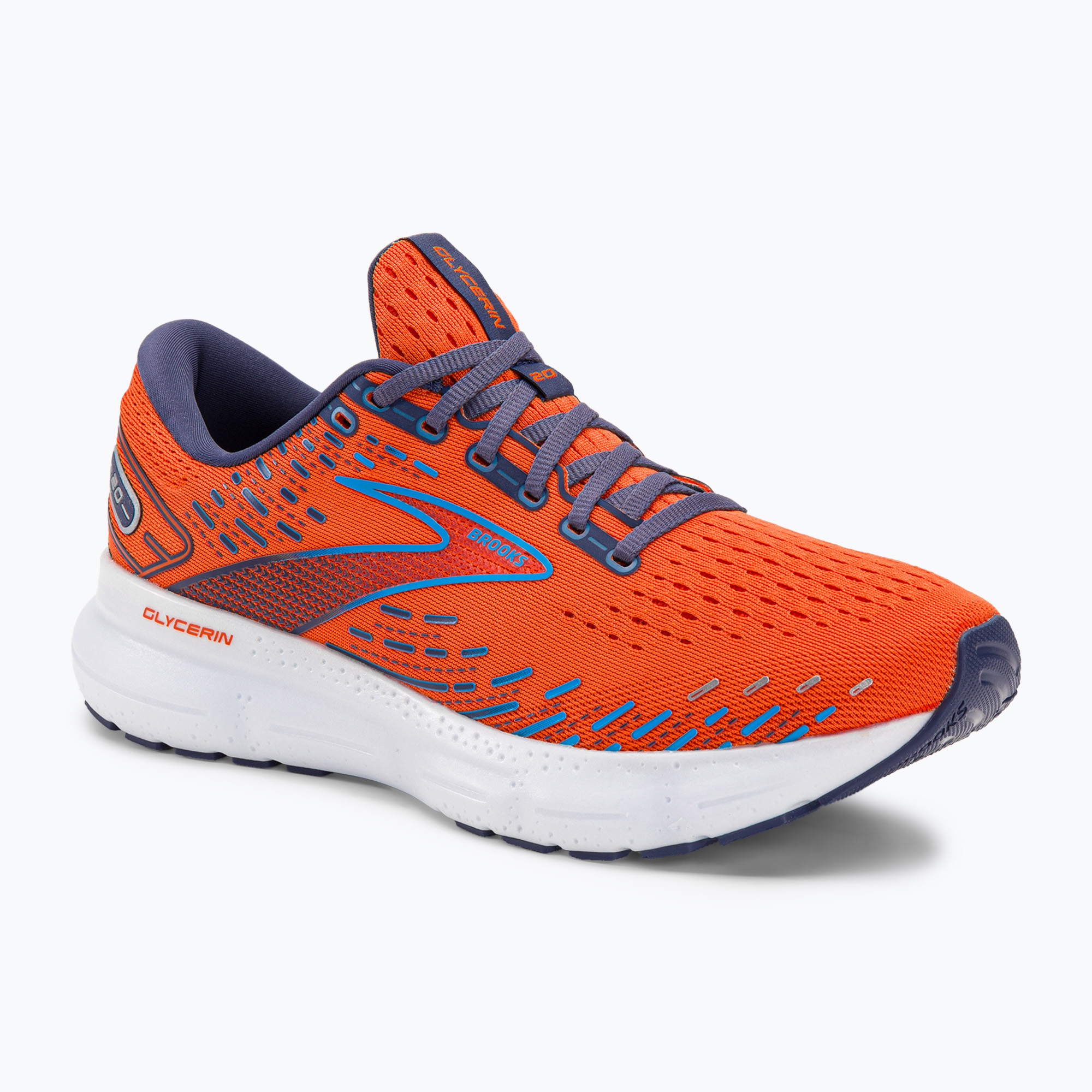 Pantofi de alergare pentru bărbați Brooks Glycerin 20 orange/crown blue/blue