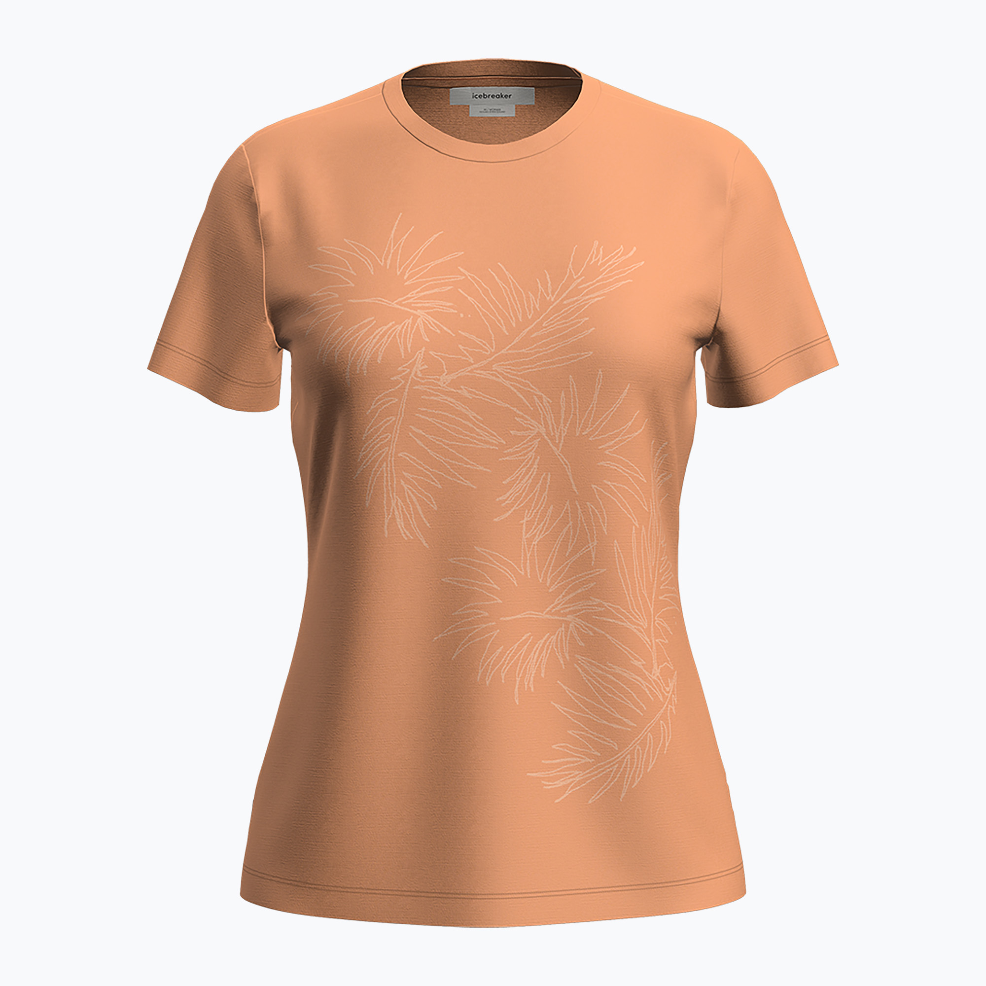 Tricou de trekking pentru femei  icebreaker Merino 150 Tech Lite Winter Floral feldspar (Merino 150 Tech Lite Winter Floral IB0A574403C1)