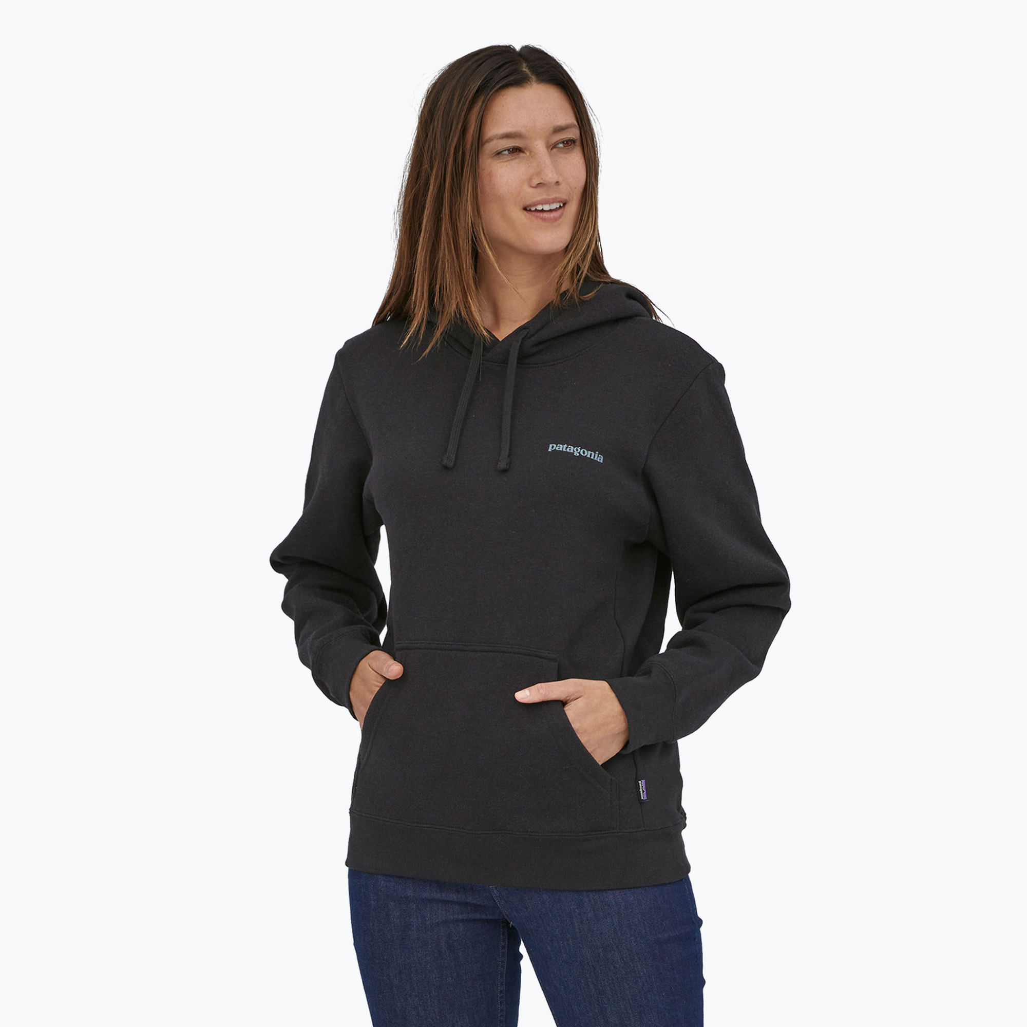 Patagonia Fitz Roy Icon Uprisal Hoody hanorac cerneală negru (Fitz Roy Icon Uprisal Hoody 39666)