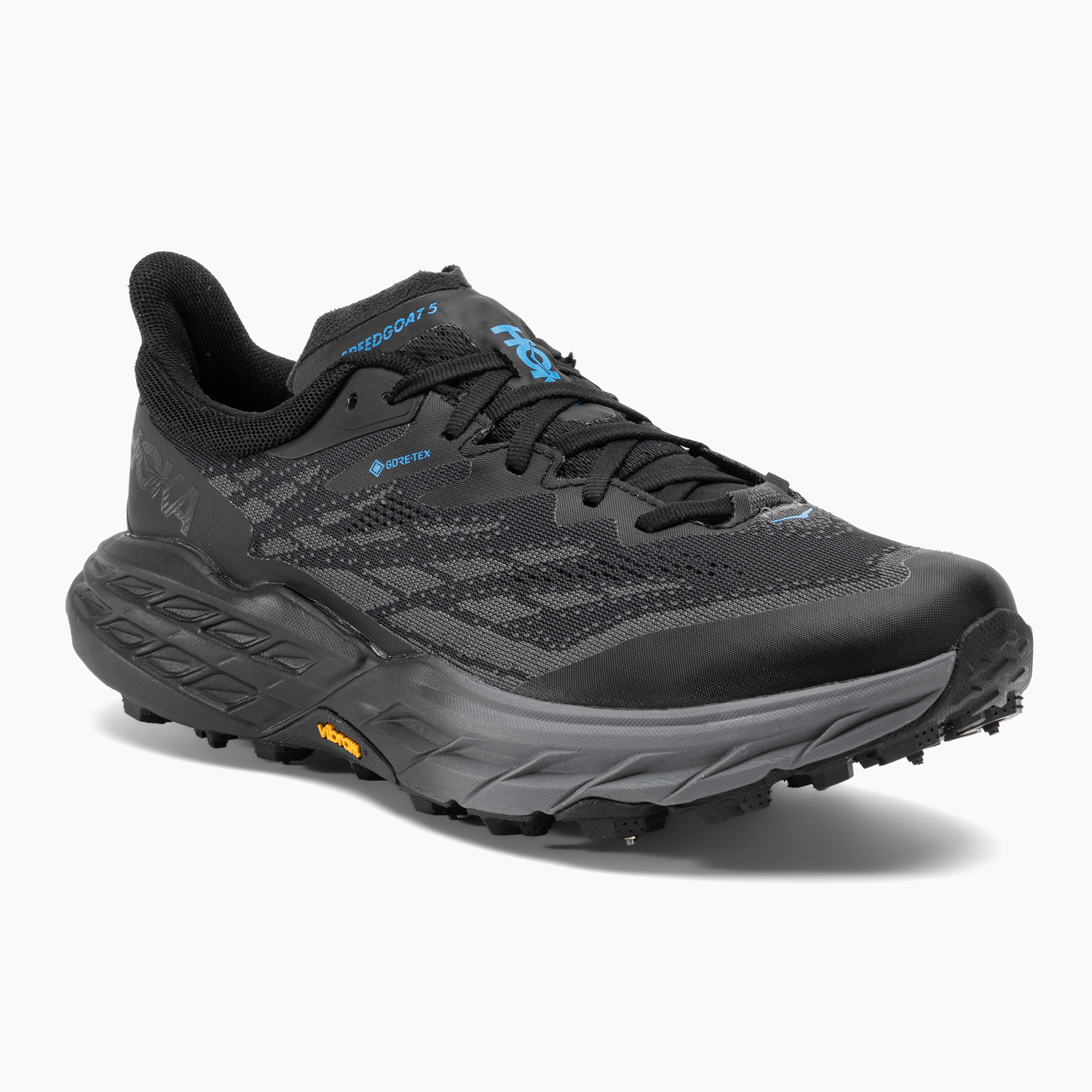 Încălțăminte de alergat pentru bărbați HOKA Speedgoat 5 GTX Spike black/black (Speedgoat 5 GTX Spike 1133550)