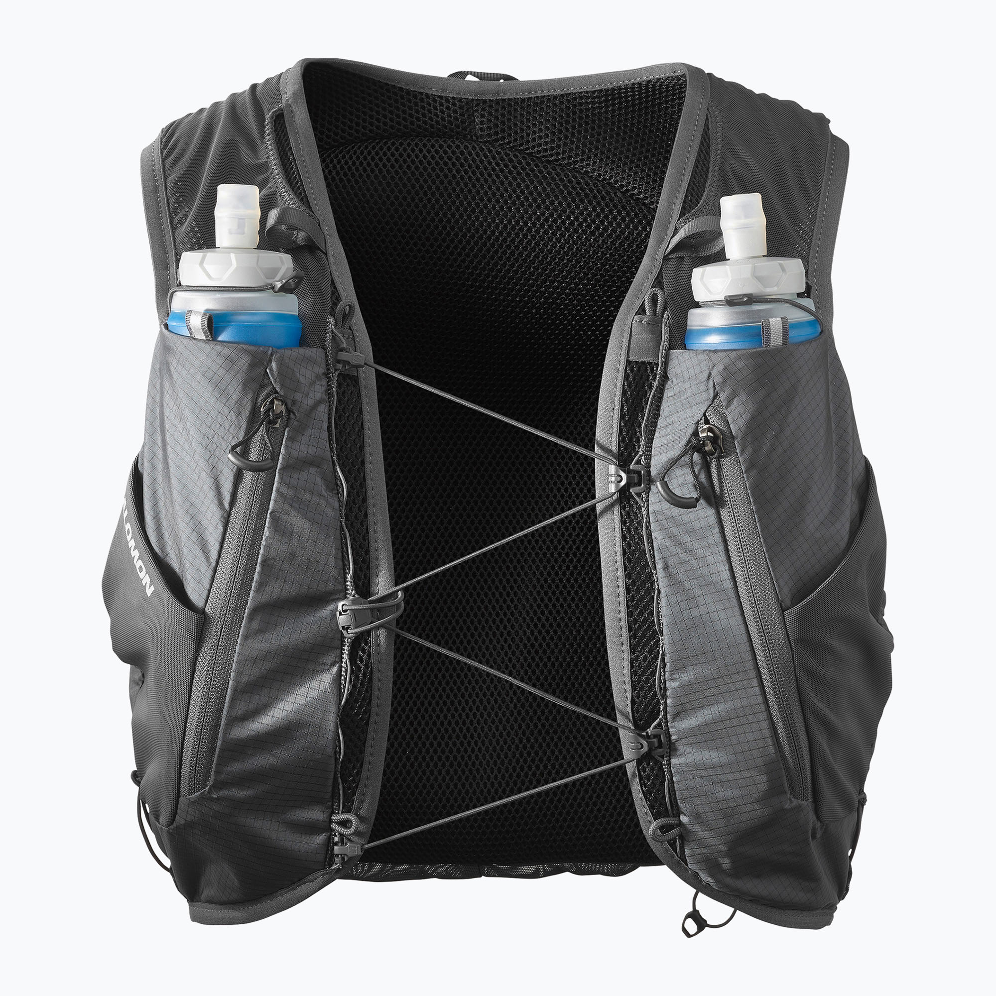 Vestă de alergare Salomon Advance Skin Cross 15 ebony/alloy (Advance Skin Cross 15 LC1918300)