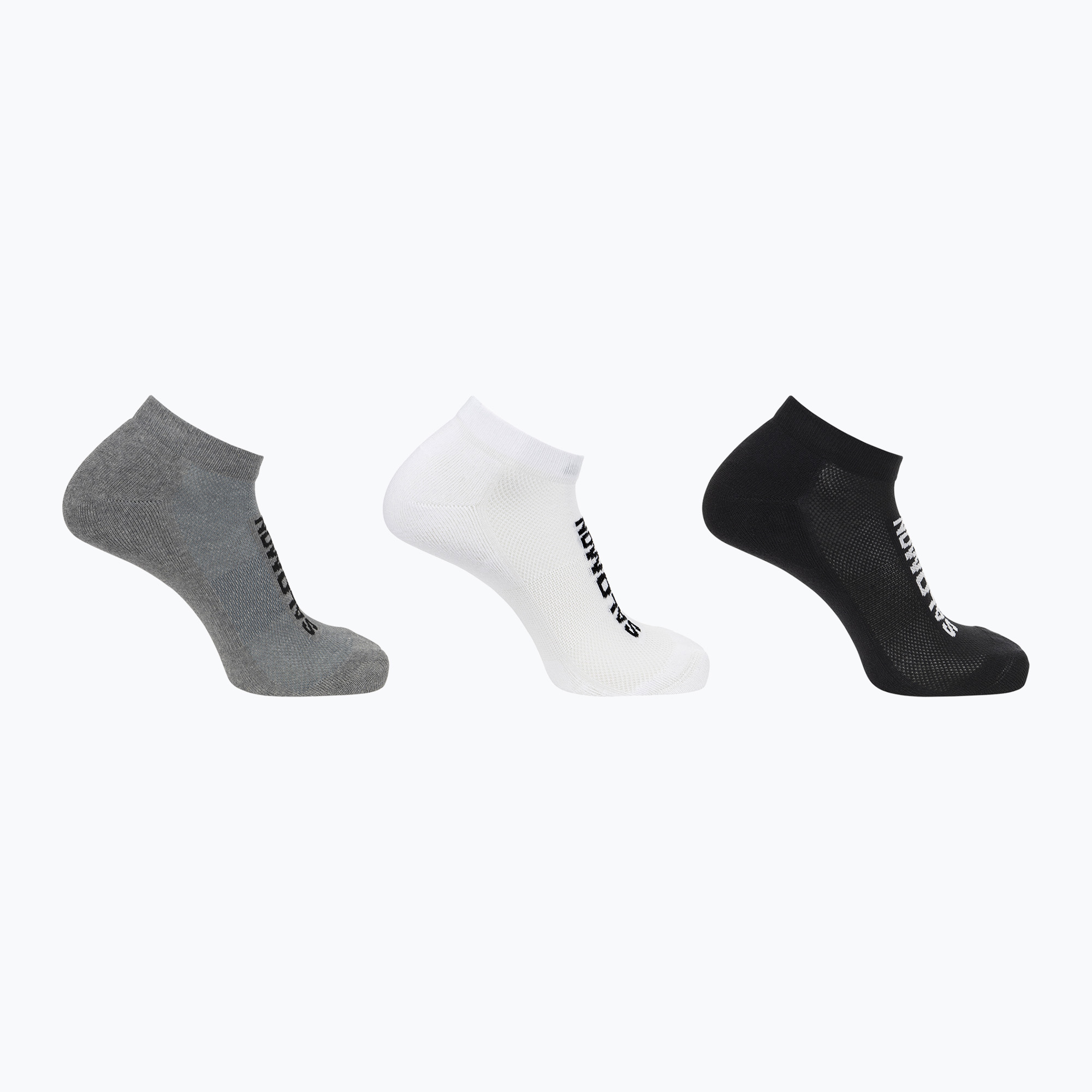 Șosete Salomon Everyday Low 3 pary black/white/med grey (Everyday Low 3-Pack LC208710059)