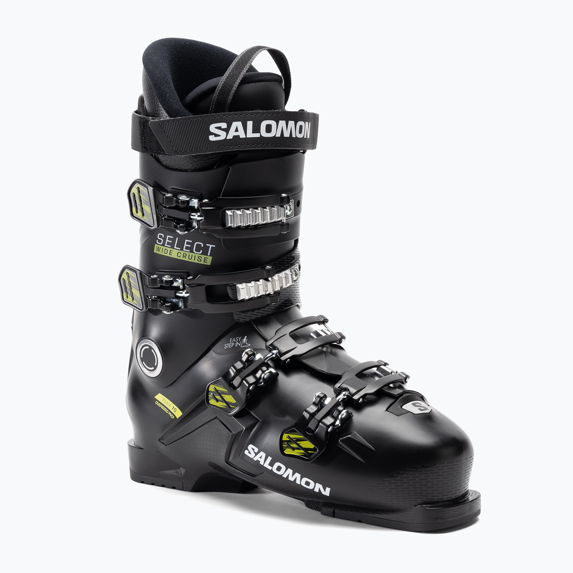 Bocanci de schi pentru bărbați Salomon Select Wide Cruise 70 negru/beluga/verde acid pentru bărbați
