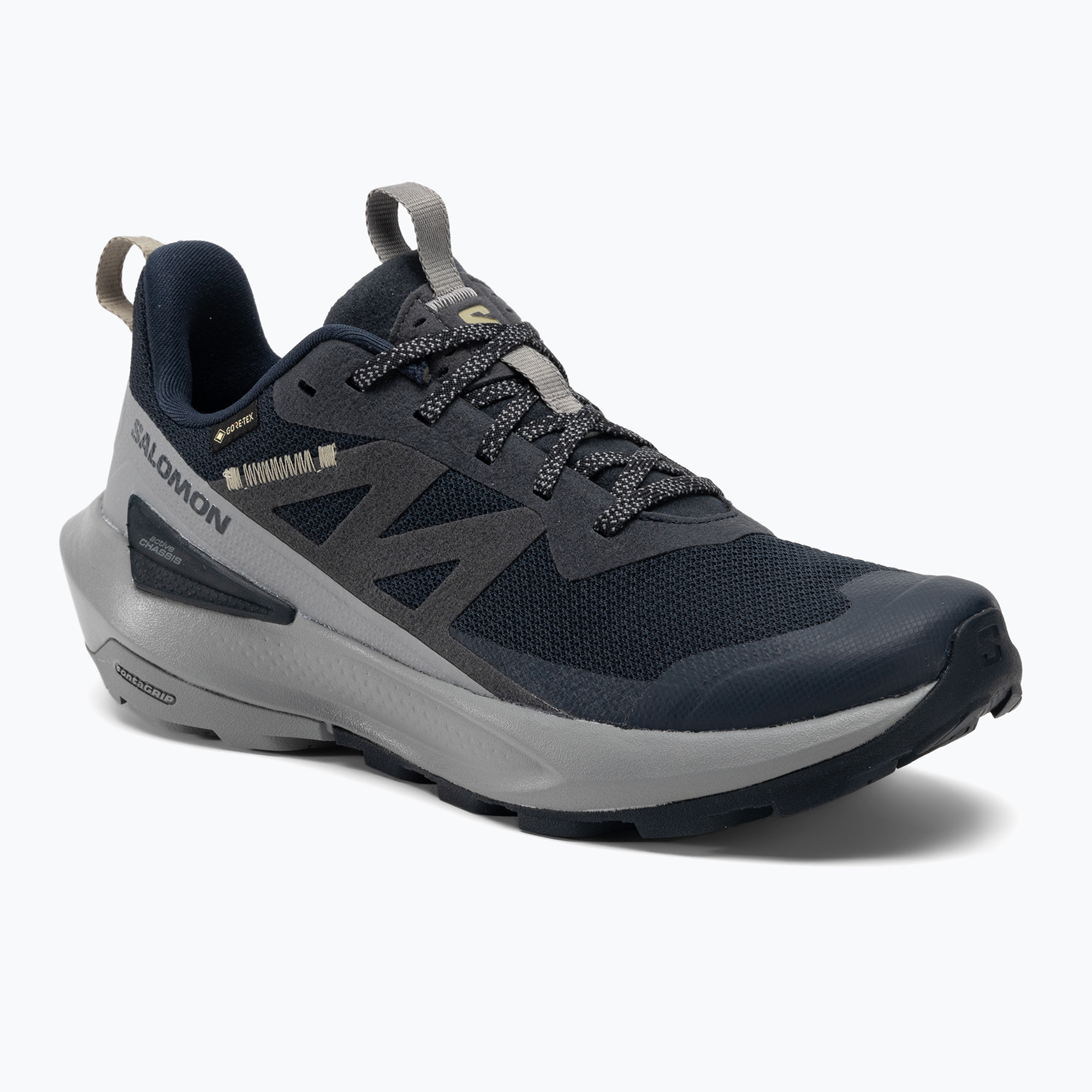 Încălțăminte turistică pentru bărbați Salomon Elixir Activ GTX carbon/sharkskin/slate green (Elixir Activ GTX L47455800)