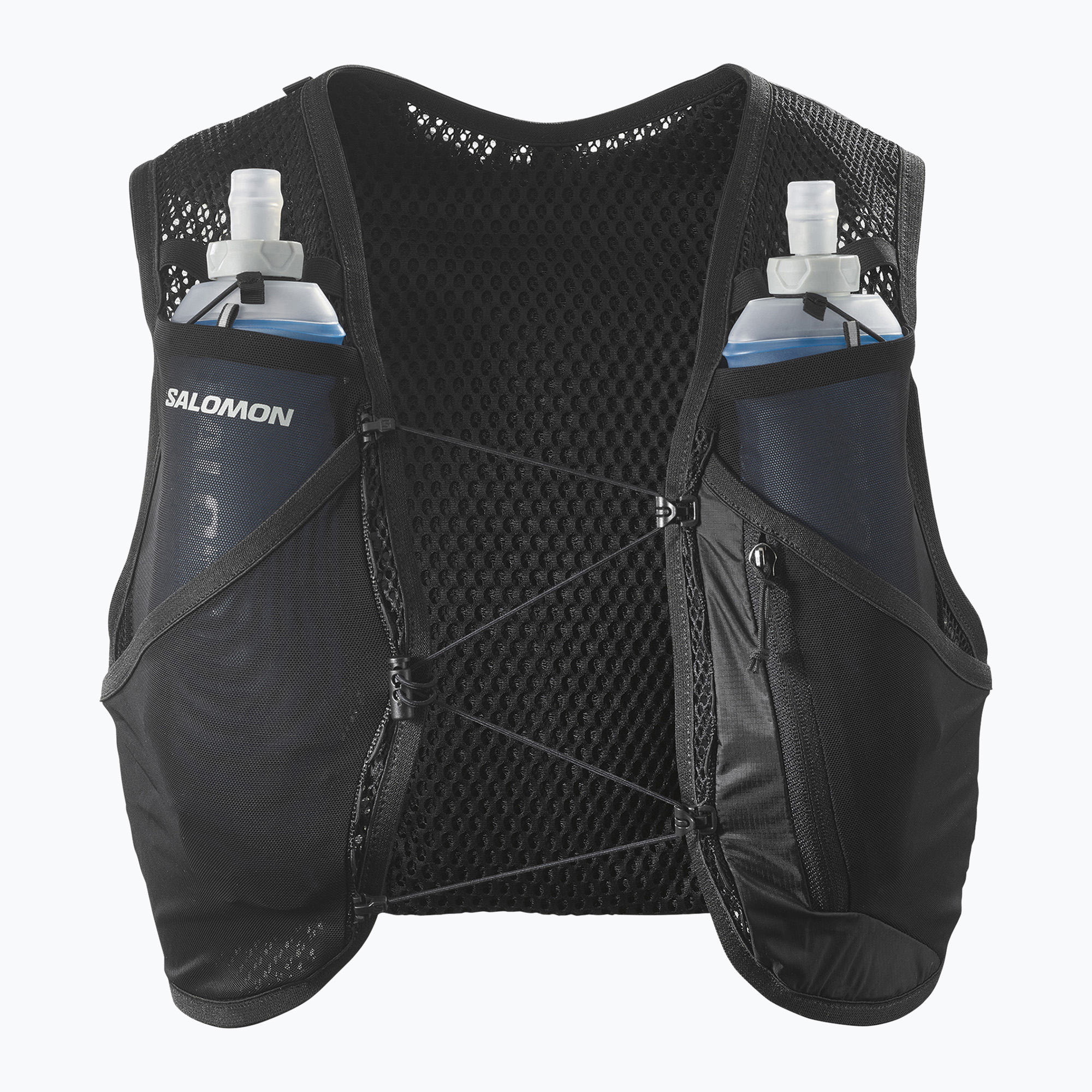 Vestă de alergare Salomon Active Skin 4 set black/metal (Active Skin 4 Set LC2178200)